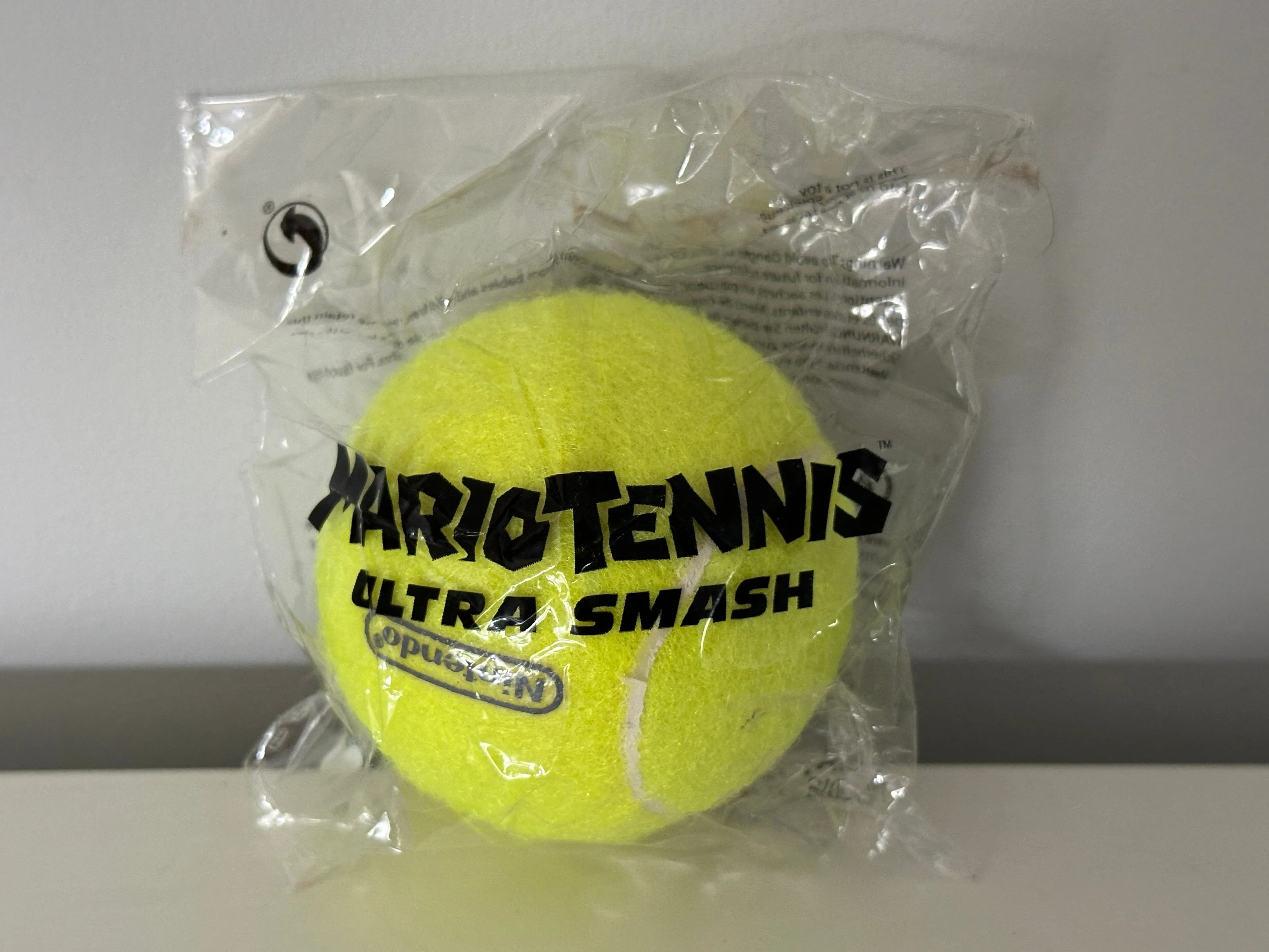 Product image for Nintendo Mario tennis super smash official tennis ball merchandise sealed