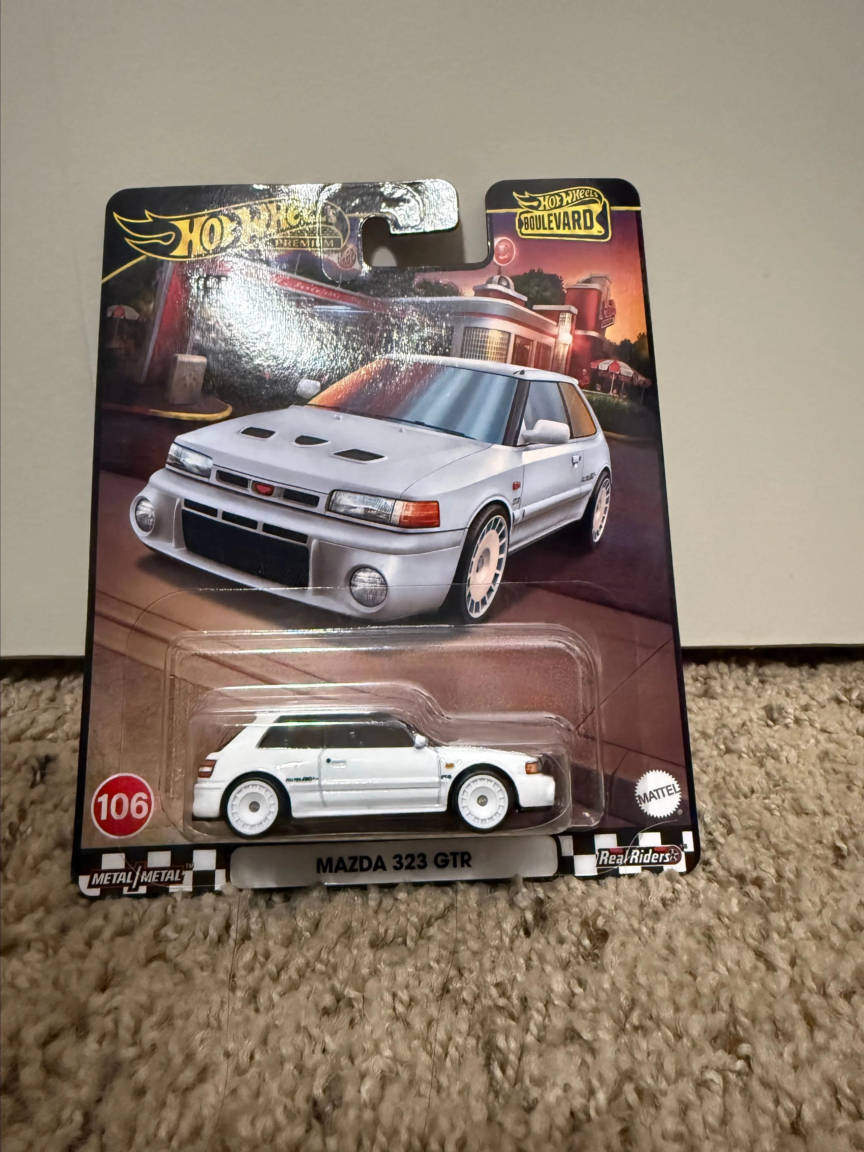 Product image for 2024 Hot Wheels Premium Boulevard # 106 Mazda 323 GTR