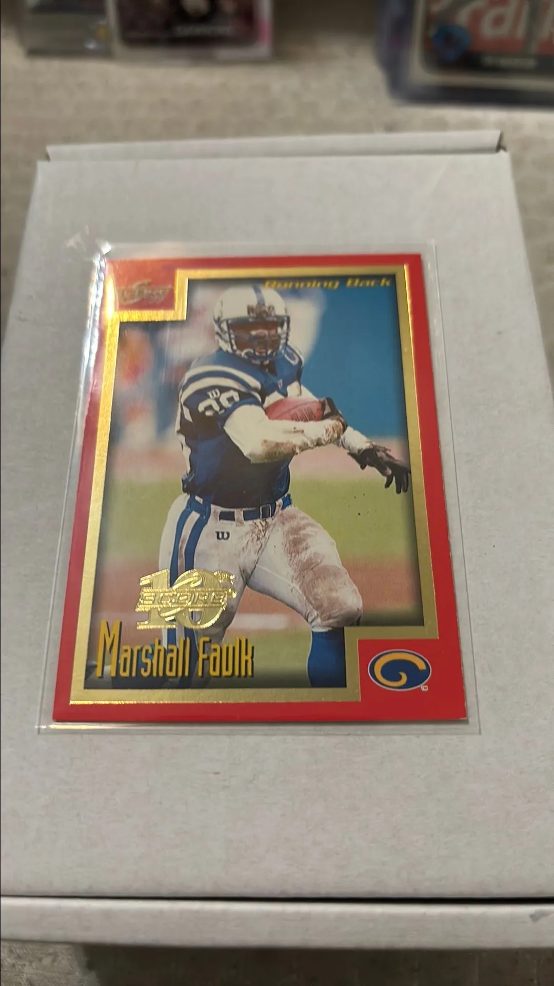 Product image for Marshall Faulk 1989 Score 10th anniversary/1989 colts