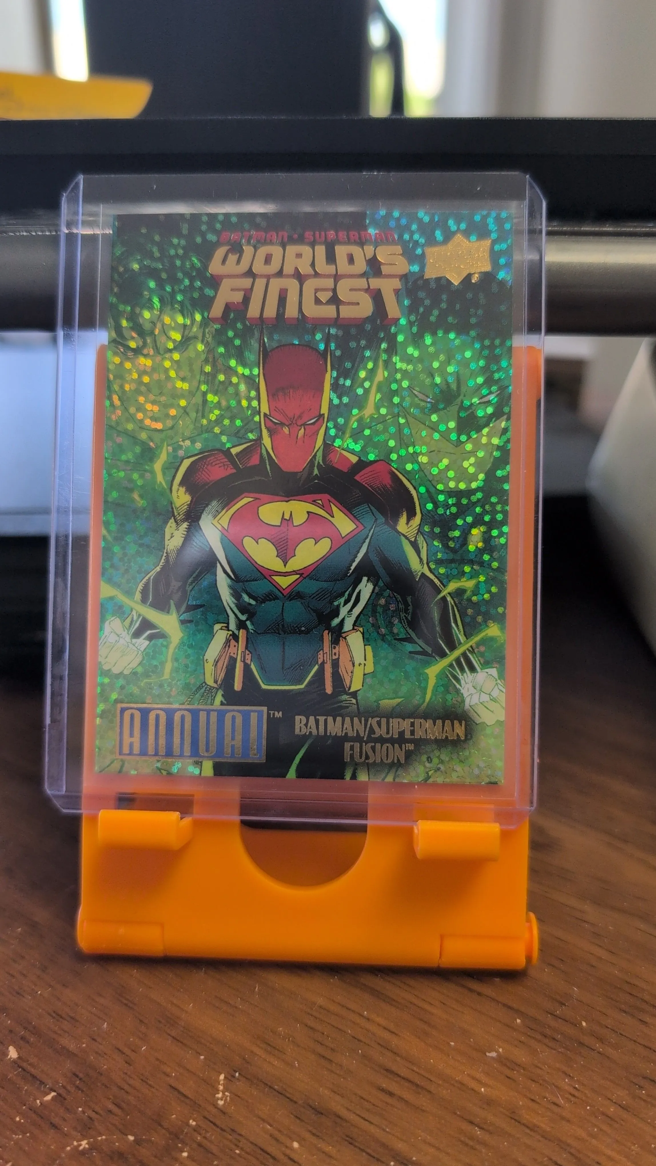 Product image for 2023-24 Upper Deck DC Annual Batman/Superman Fusion World's Finest #WF-3 Sparkle 29/99