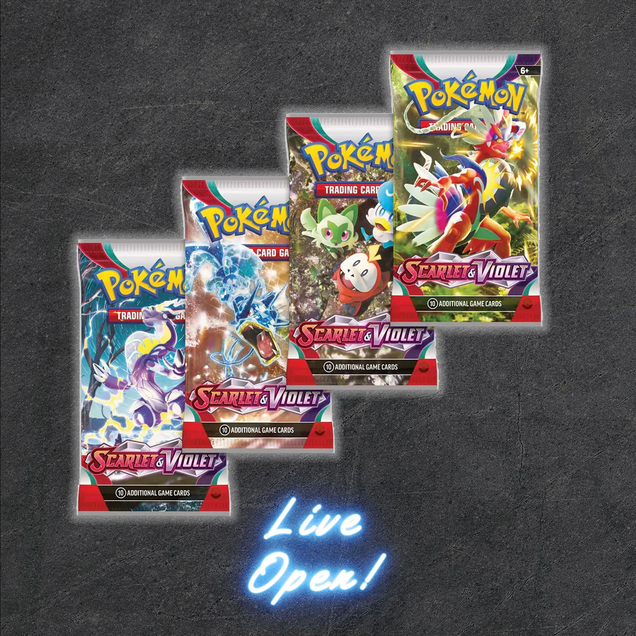 Product image for Pokémon Scarlet & Violet Booster Pack (Live Open)