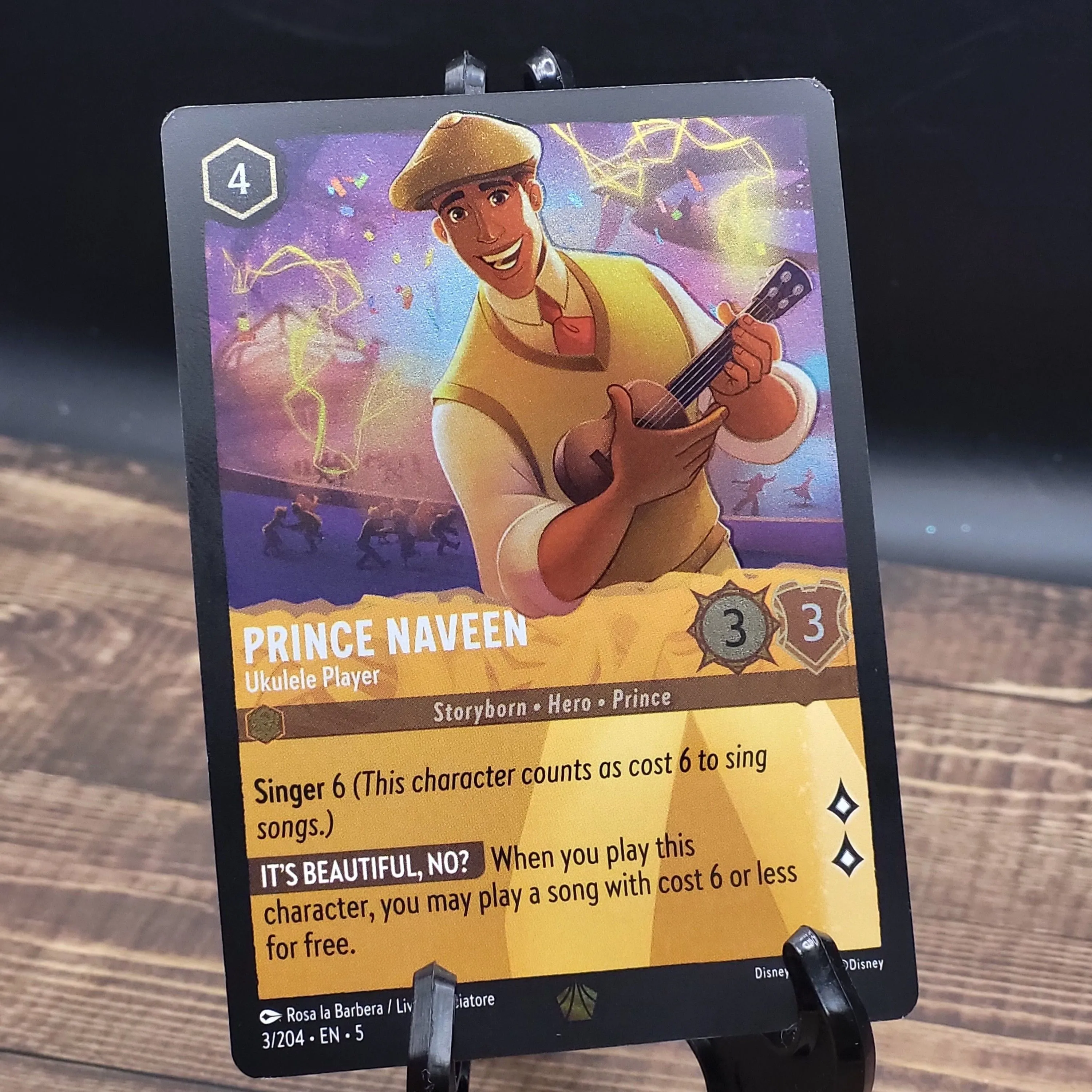 prince naveen lorcana card Traveling Chocobo (Borderless) (Neon Ink Blue) (Universes Beyond: FINA main image 0