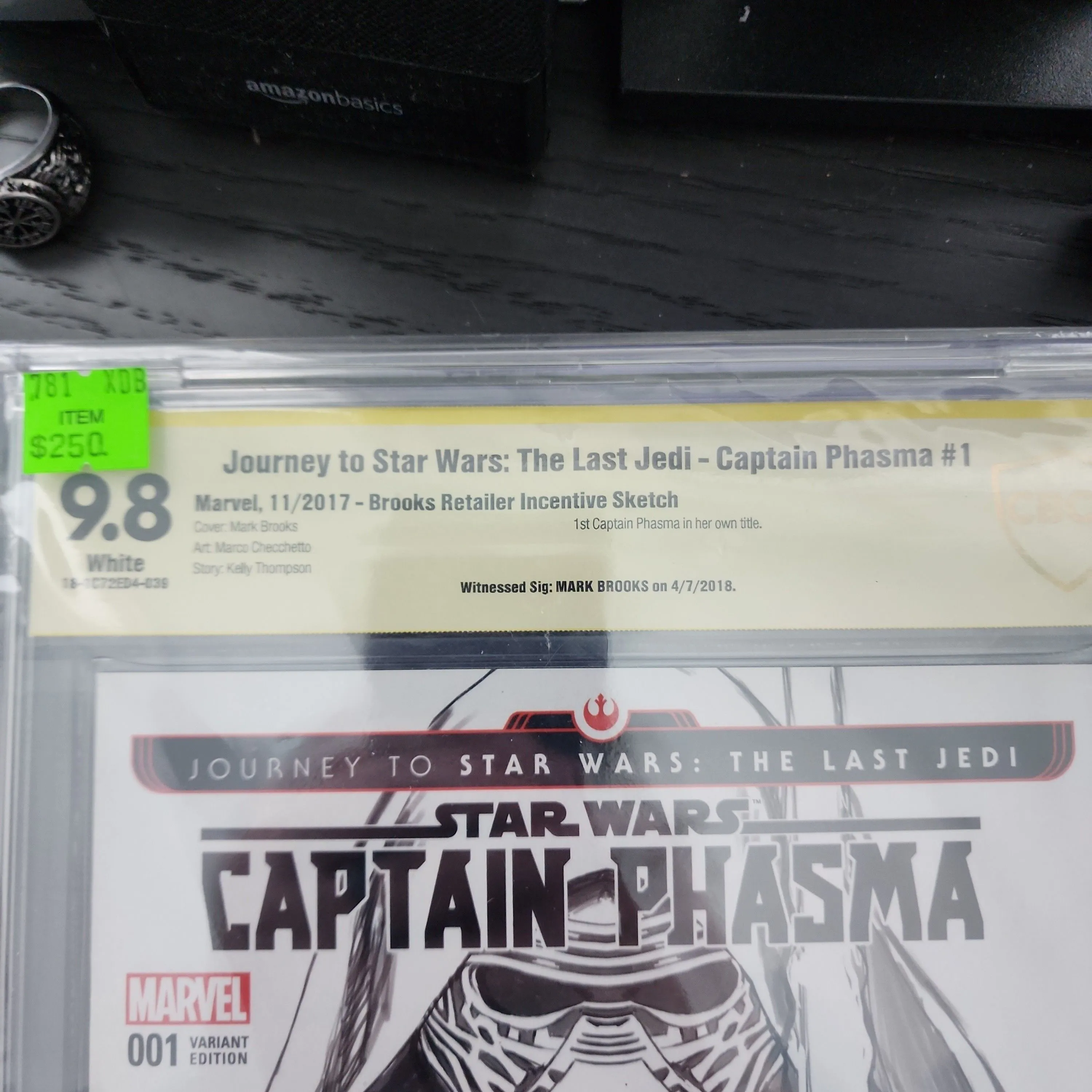 Product image for JOURNEY TO STAR WARS: THE LAST JEDI CAPTAIN PHASMA #1 CBCS 9.8 SIGNED BY MARK BROOKS