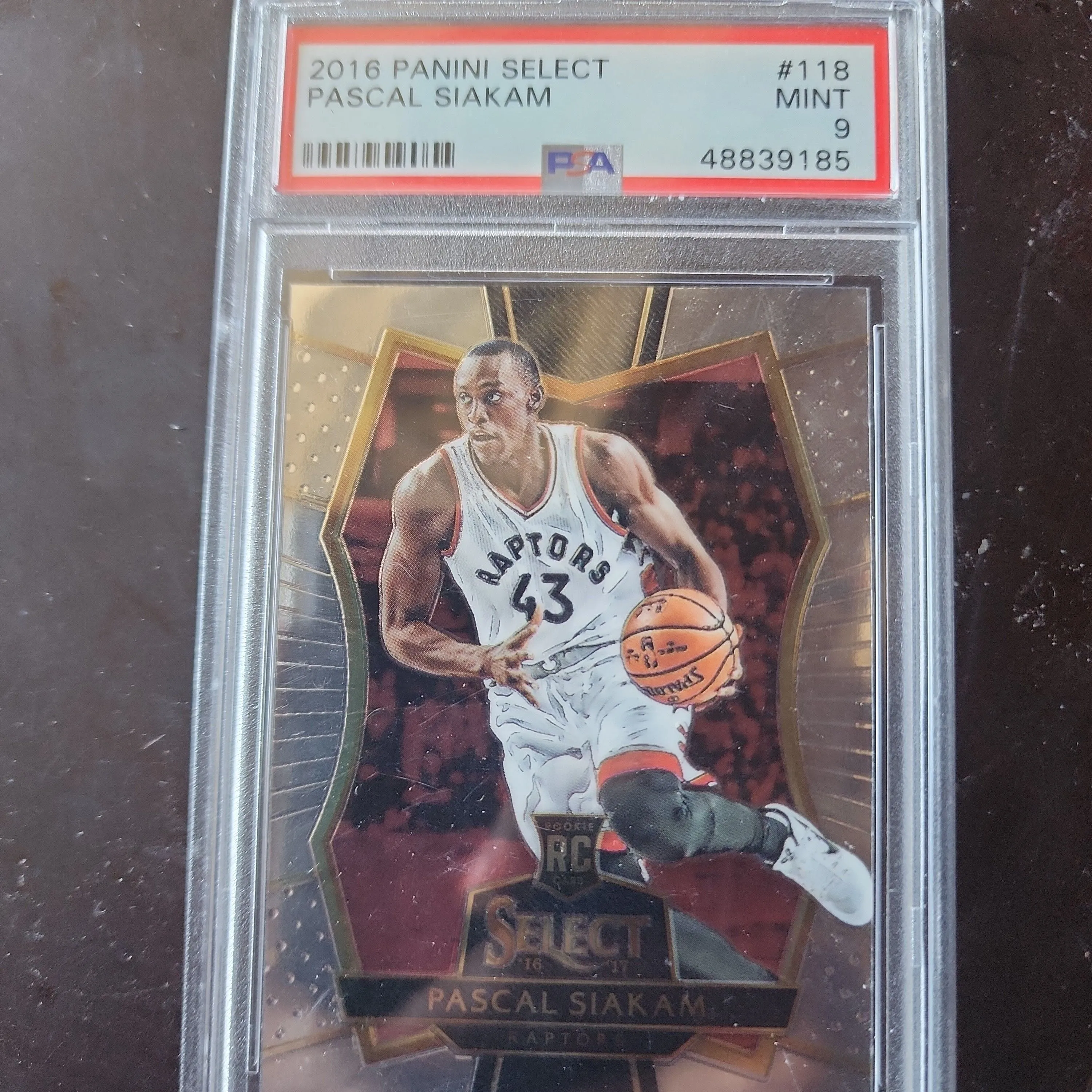 Product image for 2016 Panini Select Pascal Siakam 118  PSA MINT 9