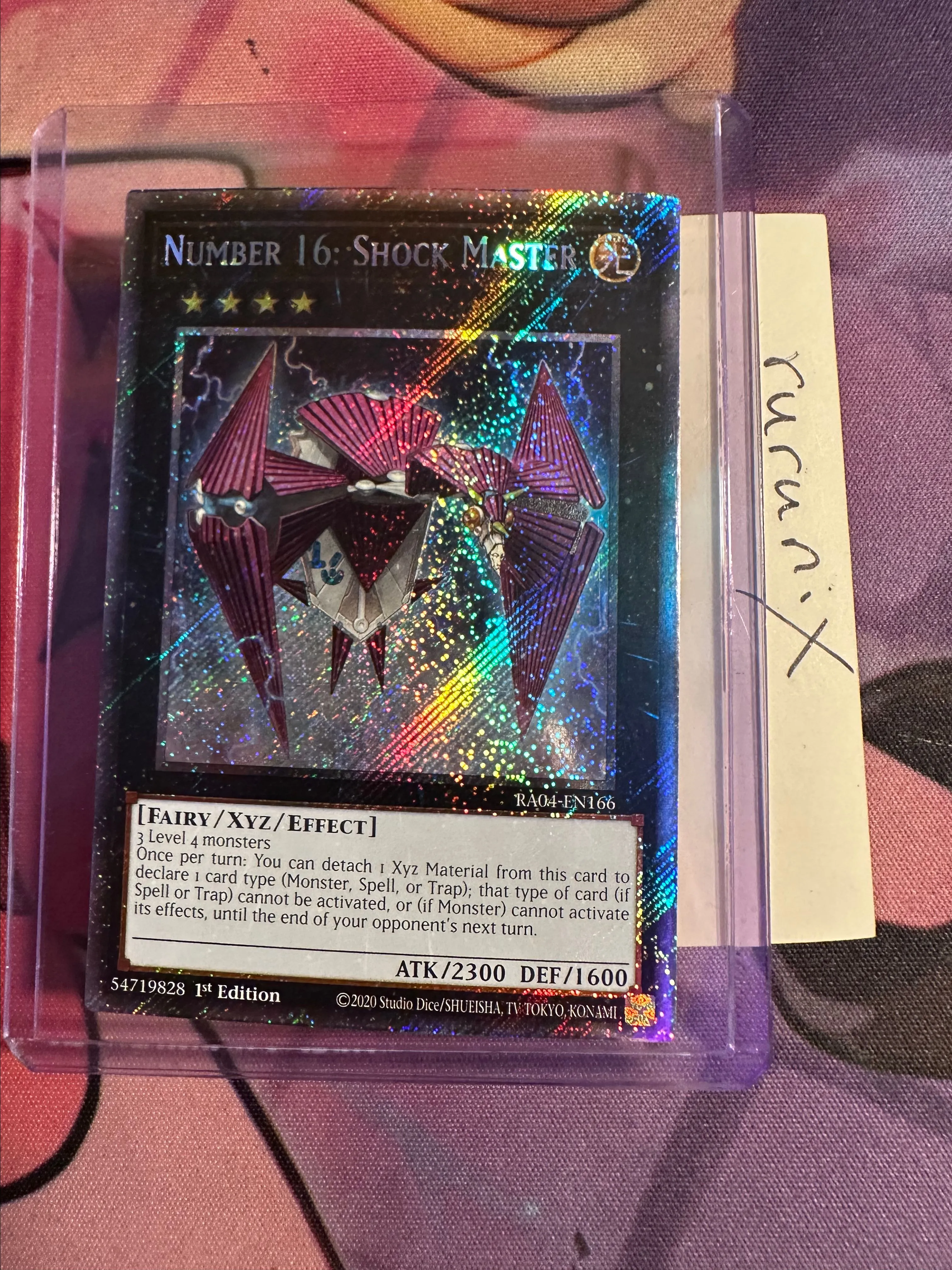Yugioh Number 16: Shock Master (Platinum Secret Rare) RA04-EN166 - Quarter  Century Stampede  Whatnot: Shop, Sell, Connect