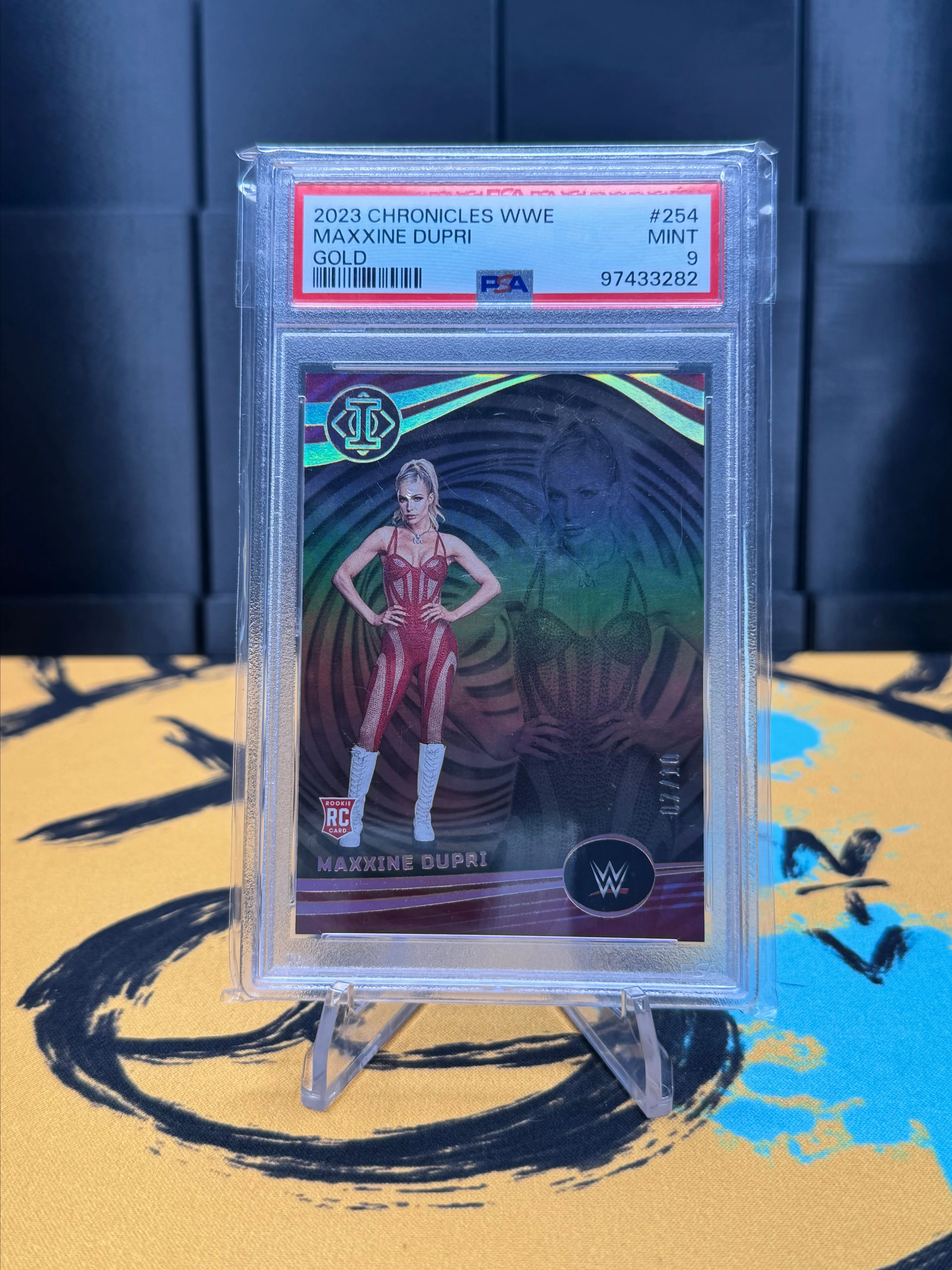 Product image for WWE 2023 Maxxine Dupri Chronicles Gold /10 PSA 9