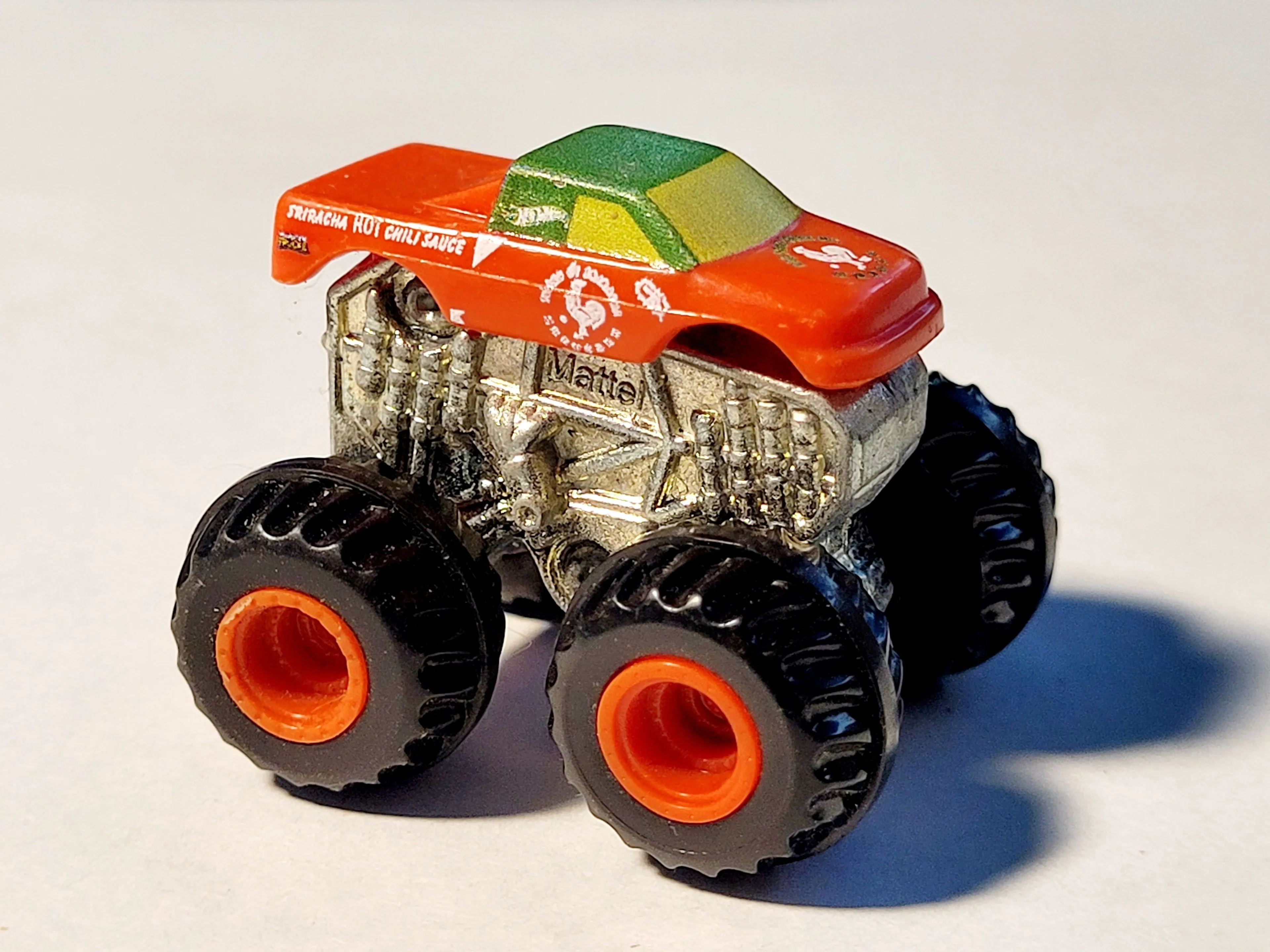 Product image for Hot Wheels Monster Truck HUY FONG FOODS Sriracha Hot Chili Sauce Die-Cast 1:64 Scuffed Used Conditio