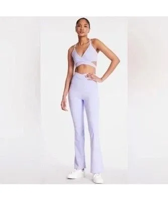 Product image for #14 NWT Bandier Luna Wrap Flare Leggings Sz M