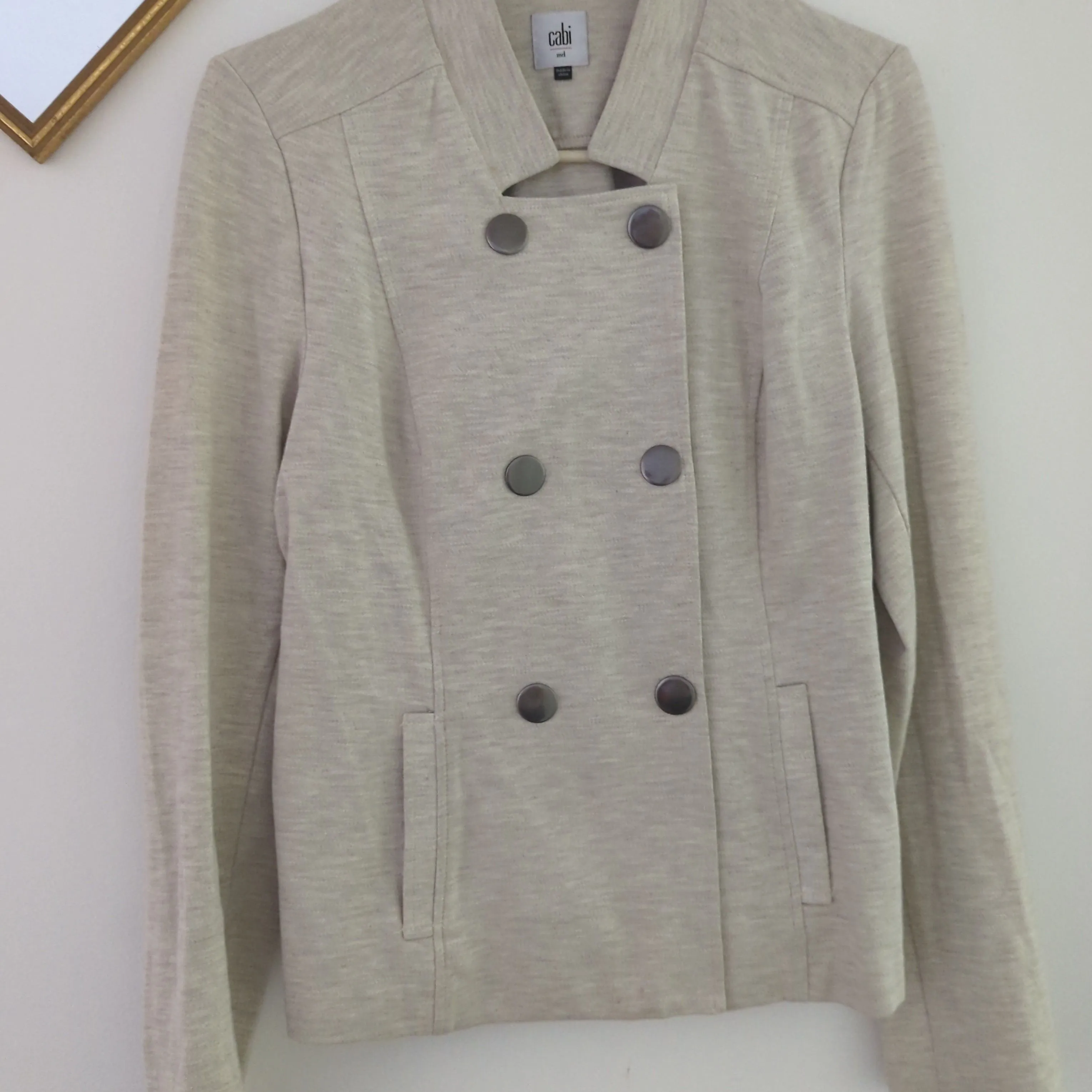 Product image for comfortable women's blaze  jacket with silver accents size medium