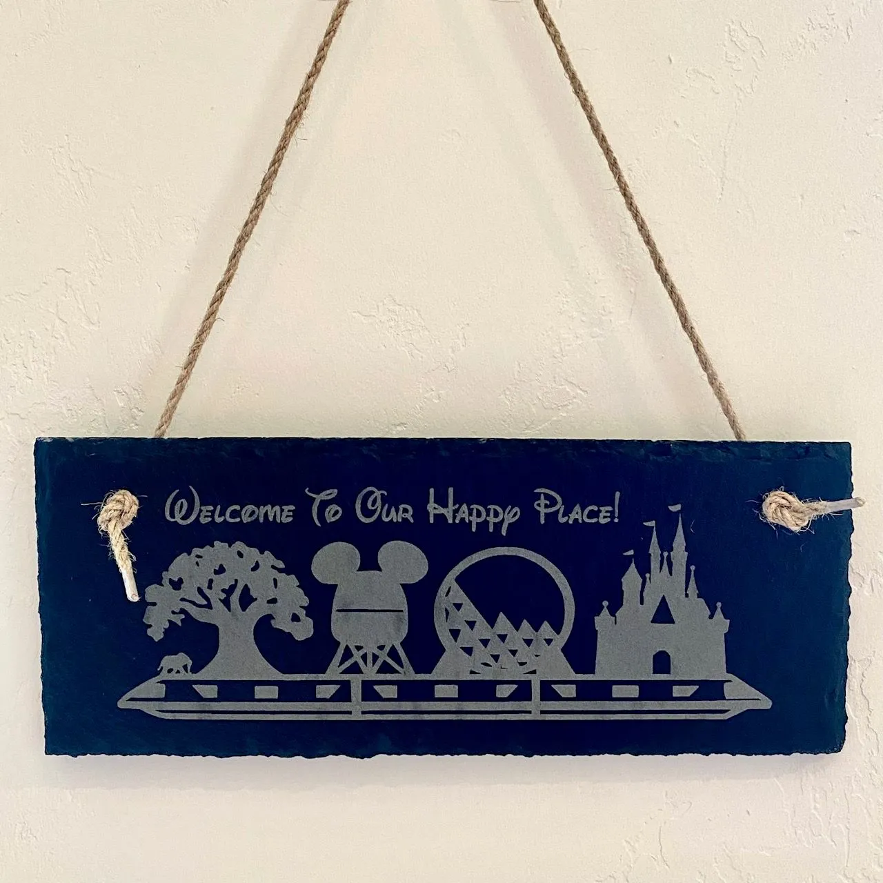 Product image for Magical Lands Hanging Slate Sign