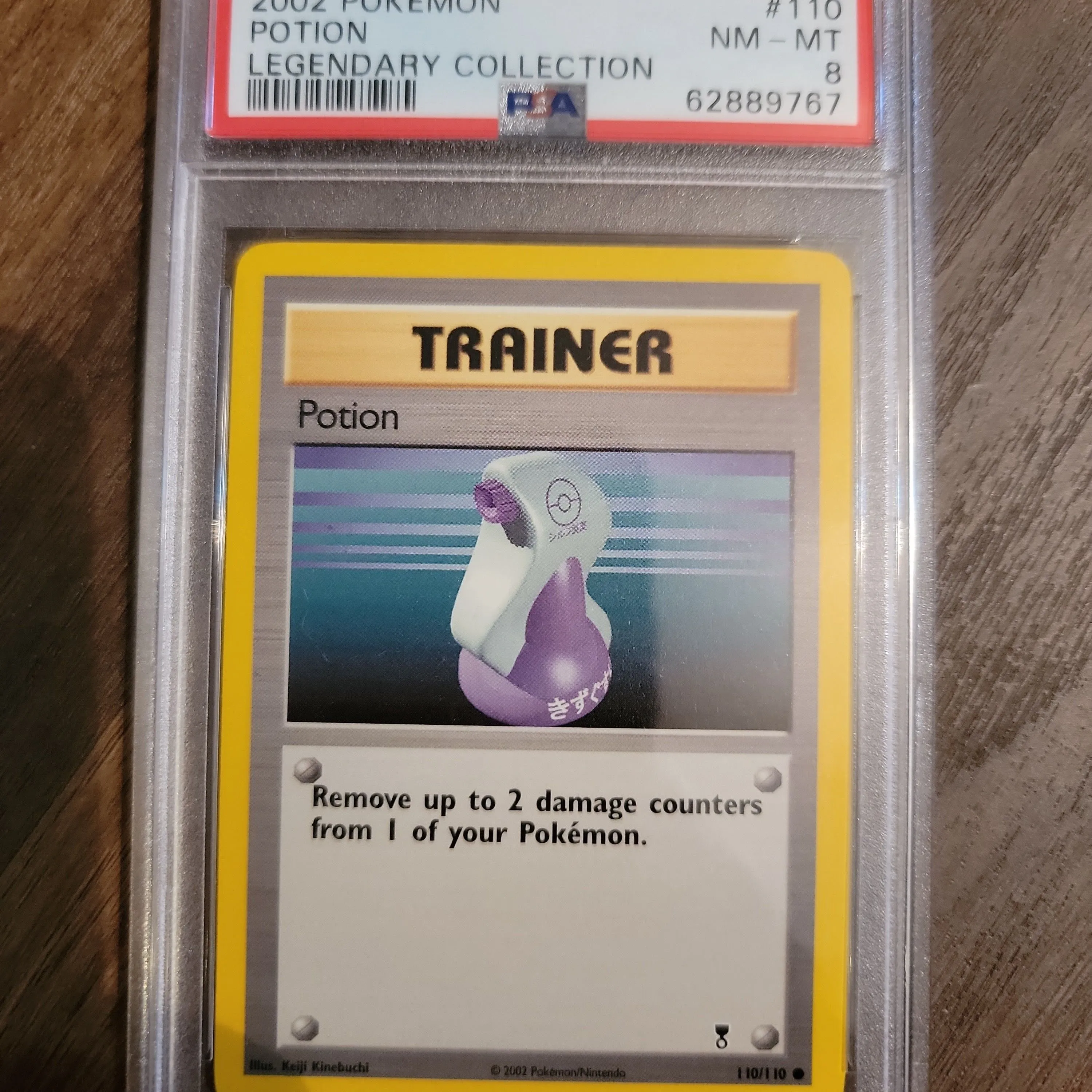 Product image for 2002 Pokemon Legendary Collection Potion Legendary Collection PSA NM-MT 8