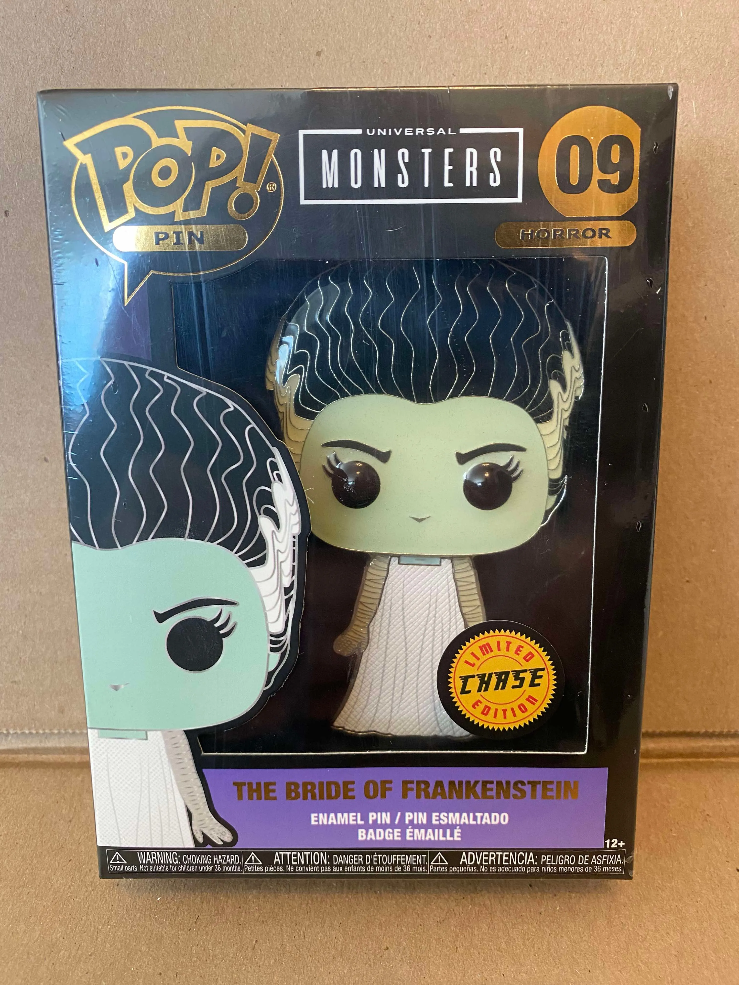 Product image for Funko Bride of Frankenstein Pop Pin 09 Horror Monsters Chase