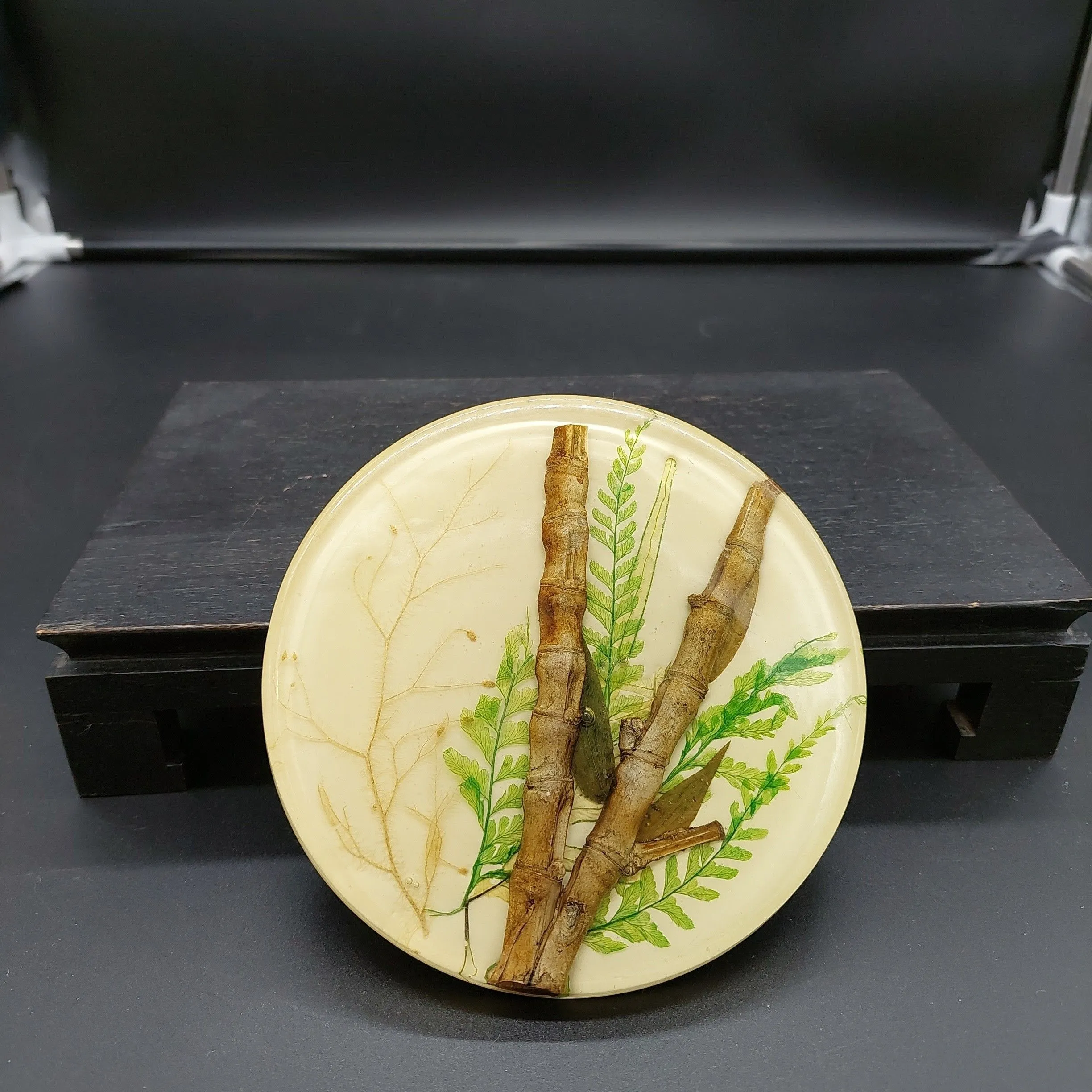 Product image for 2250 Bamboo & Fern Acrylic Trivet 5 1/4" Tall