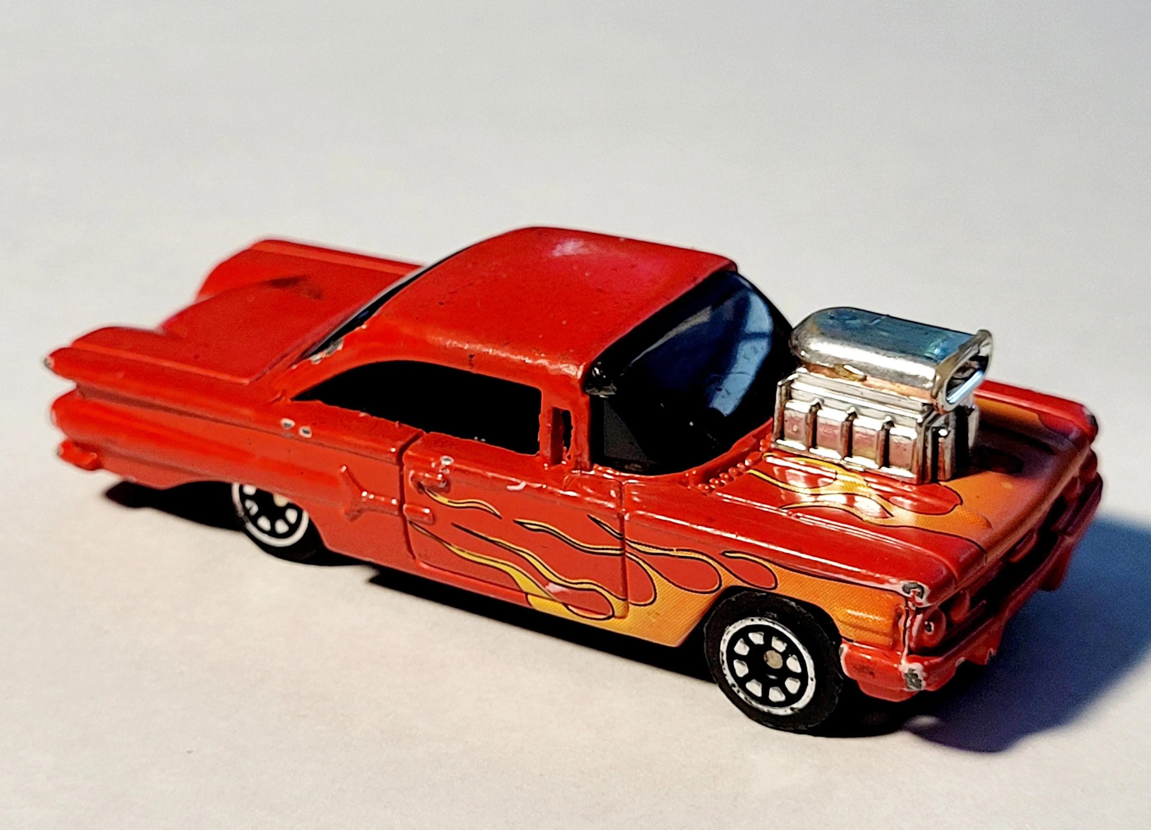 Product image for Racing Champions Street Wheels Series Custom Hot Rod '60 Chevy Impala Die-Cast 1:64 Car Scuffed Used