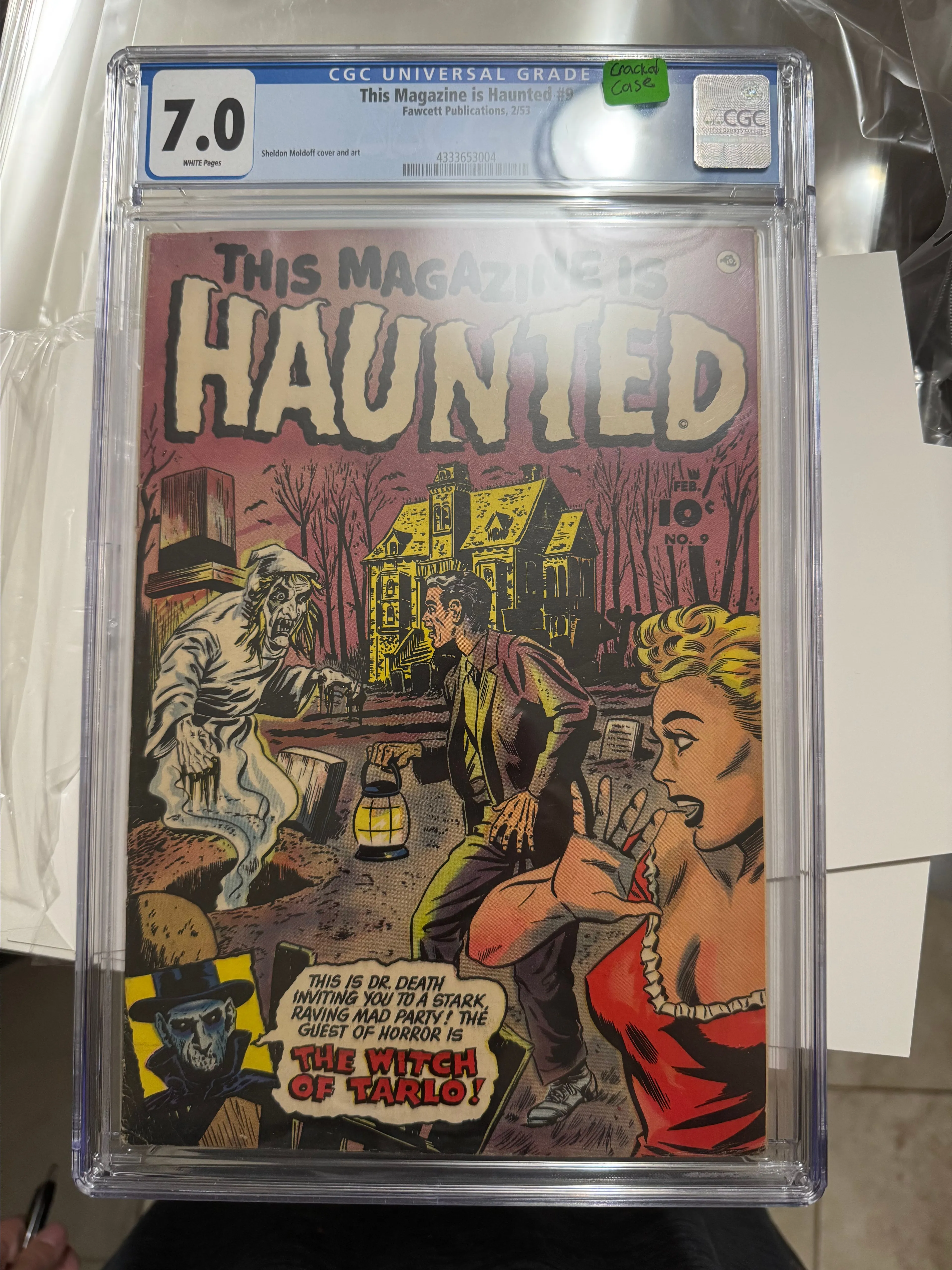 Product image for This Magazine is Haunted #9 (1953) – CGC 7.0 – Classic Pre-Code Horror - Cracked Case