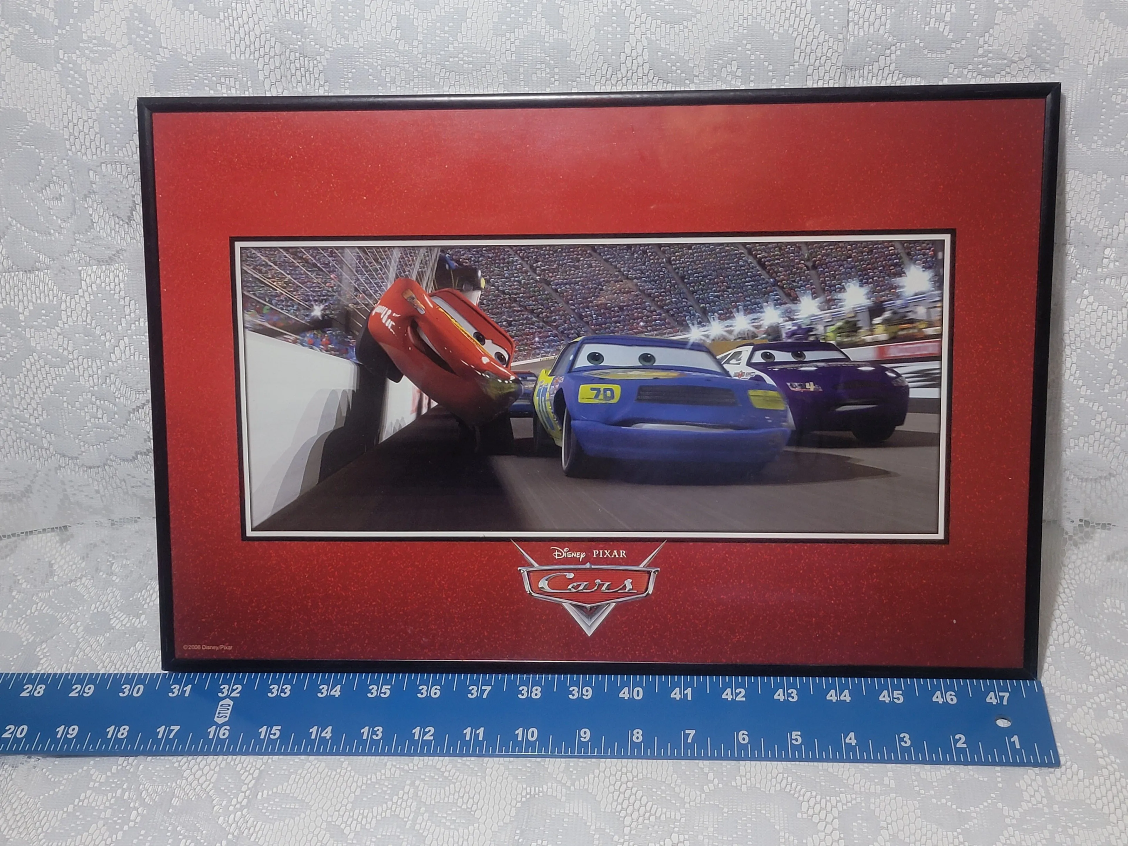 Product image for Cars Disney Pixar Frames Picture Poster 14"x11" Lightning McQueen Floyd Cornfuel