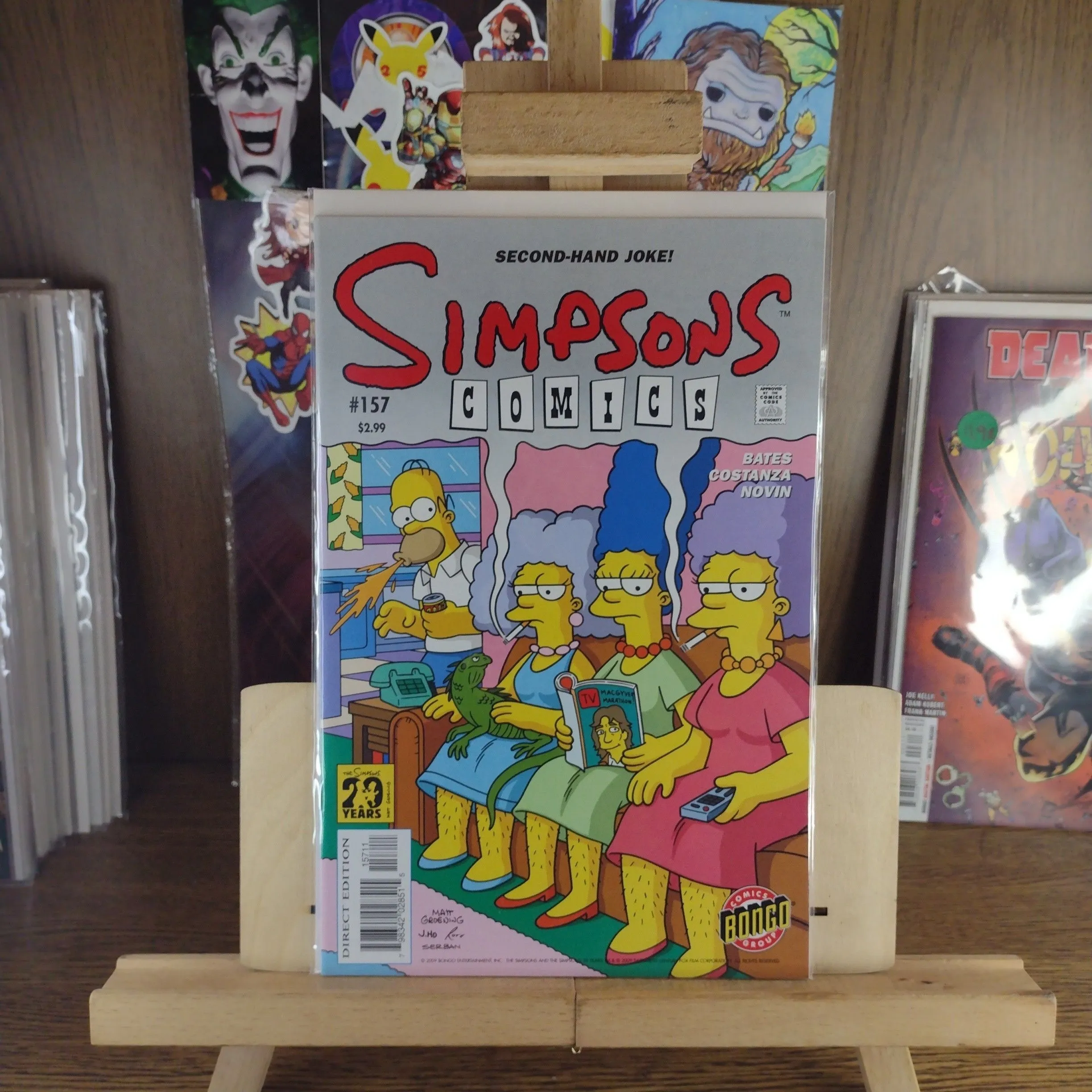 Product image for Simpson Comics #157 Second-Hand Joke! 2009 Bongo Comics 