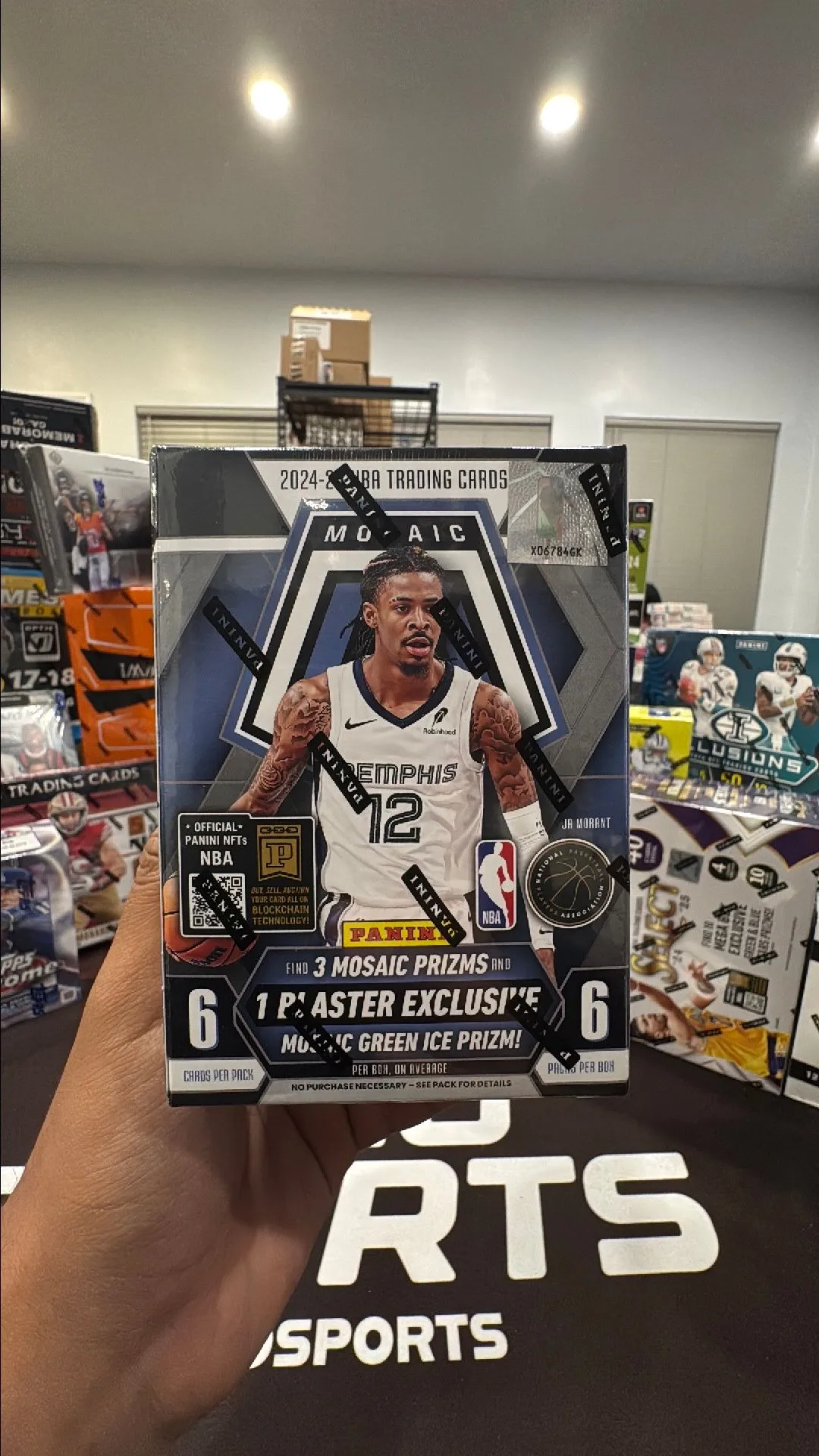 Product image for 2024 nba mosaic hobby blaster