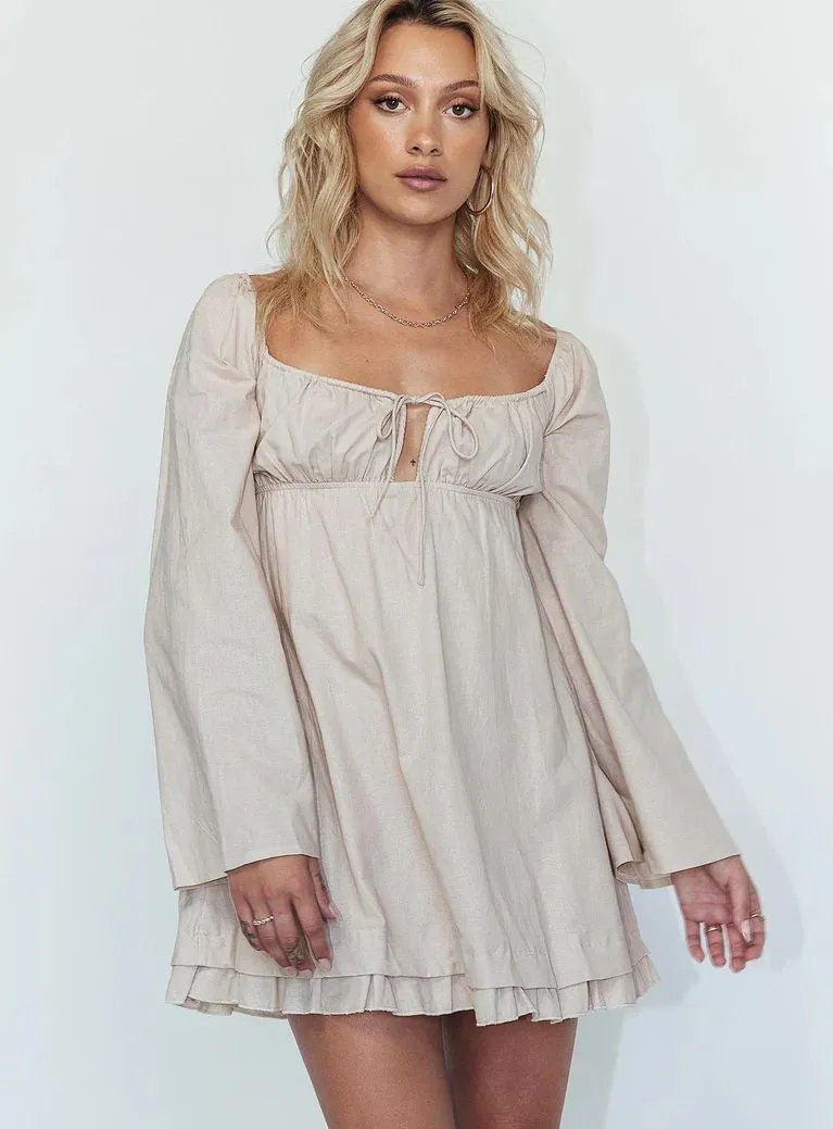 Product image for 221. Princess Polly Empress Of Love Long Sleeve Mini Dress