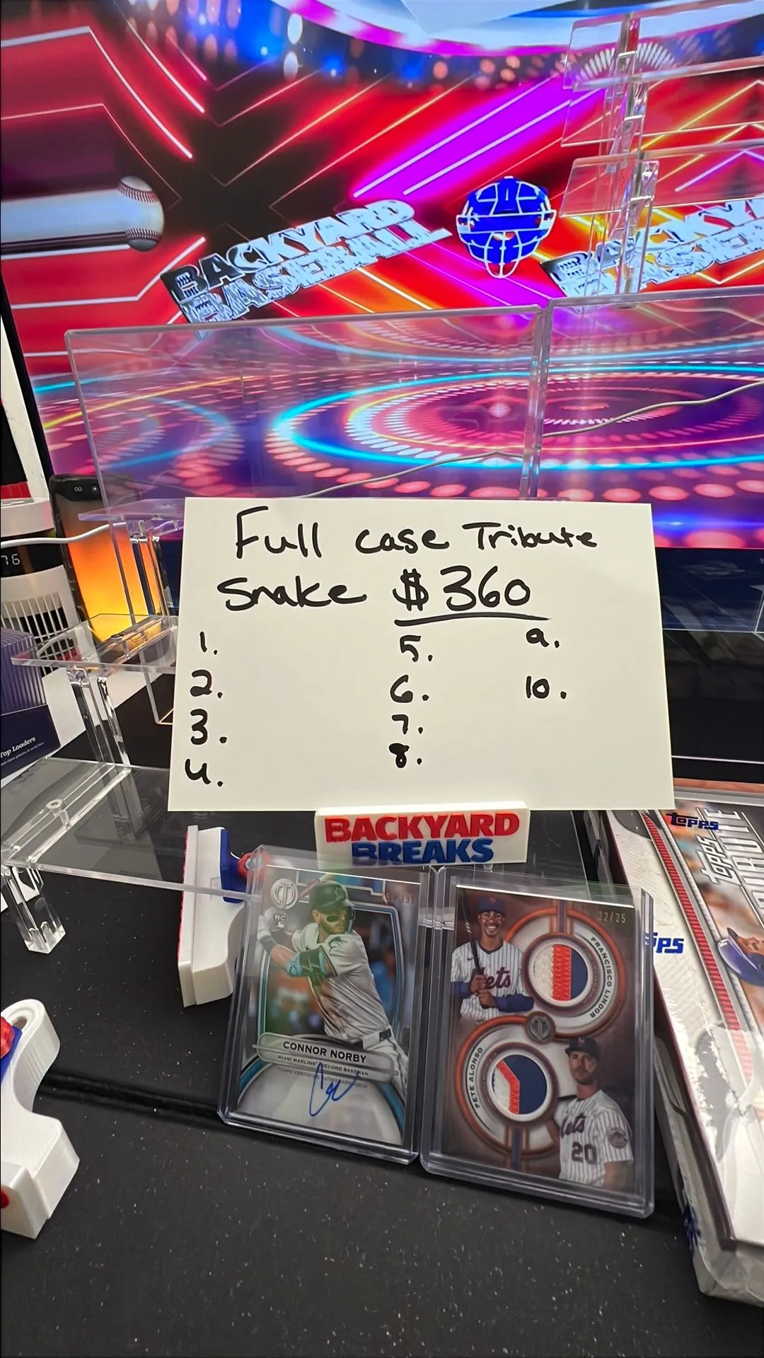 Product image for FULL CASE TOPPS TRIBUTE SNAKE!! (discounted)