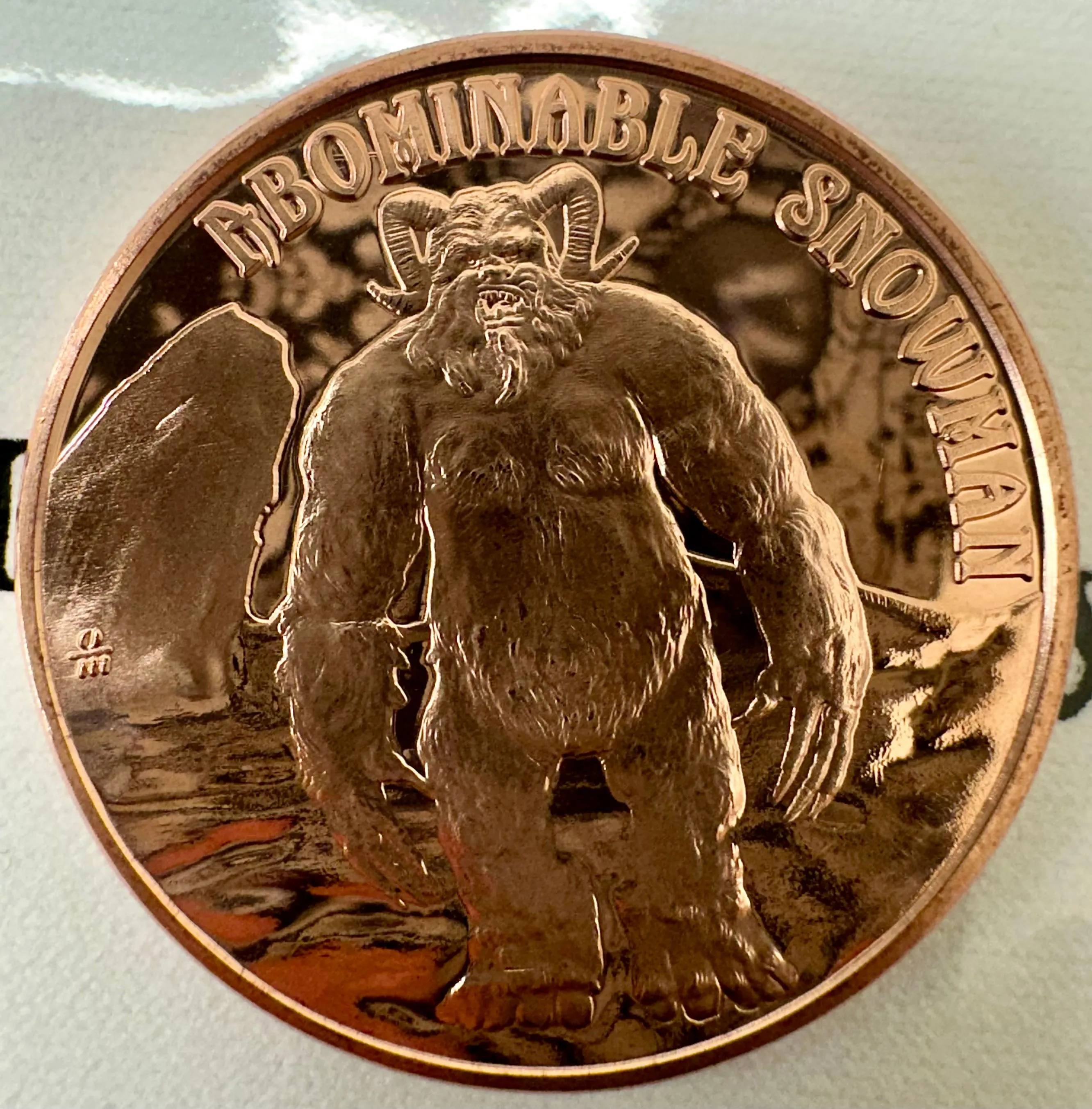 Product image for 1 OZ Copper "Abominable Snowman"
