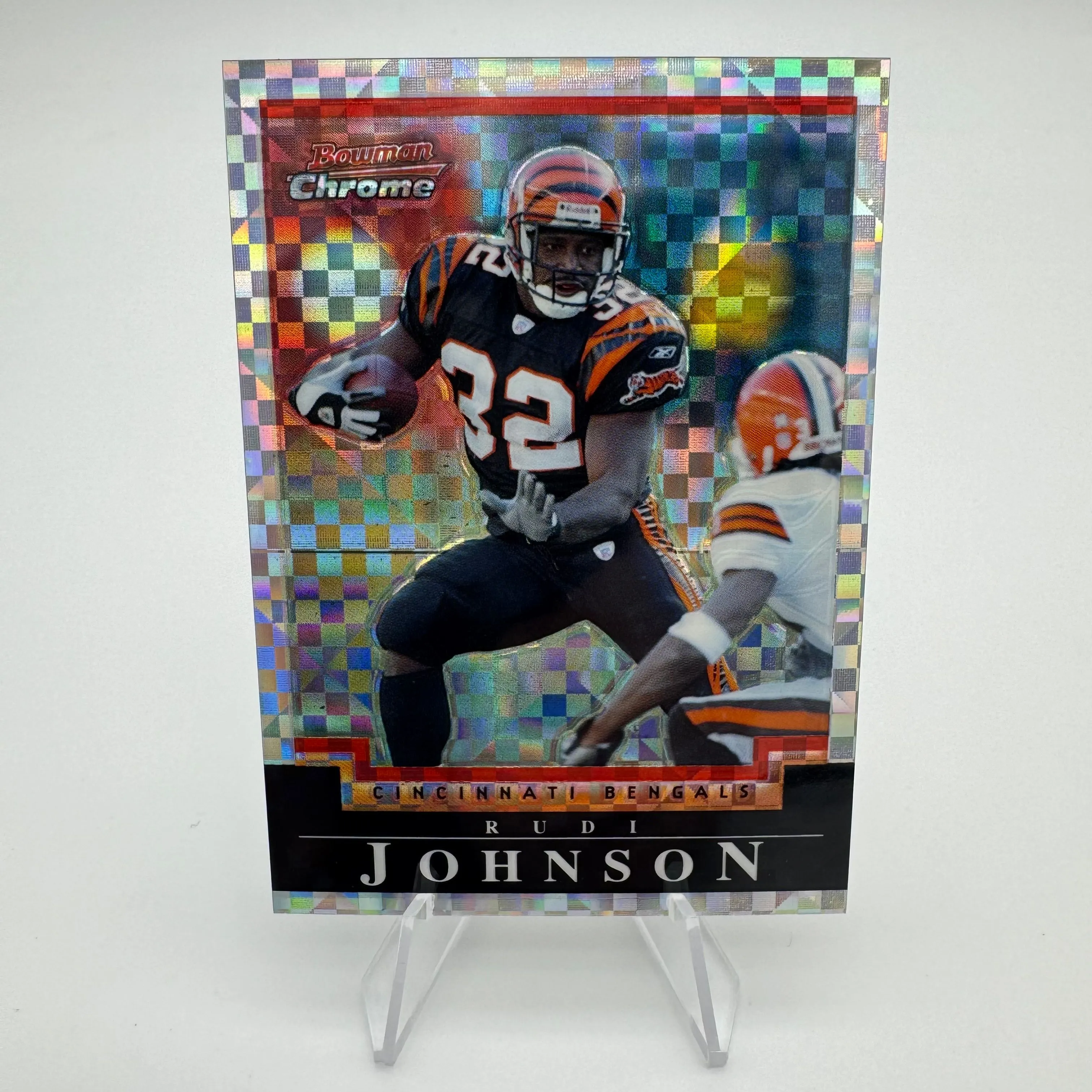 Product image for Rudi Johnson 2004 Bowman Chrome X-Fractor /250