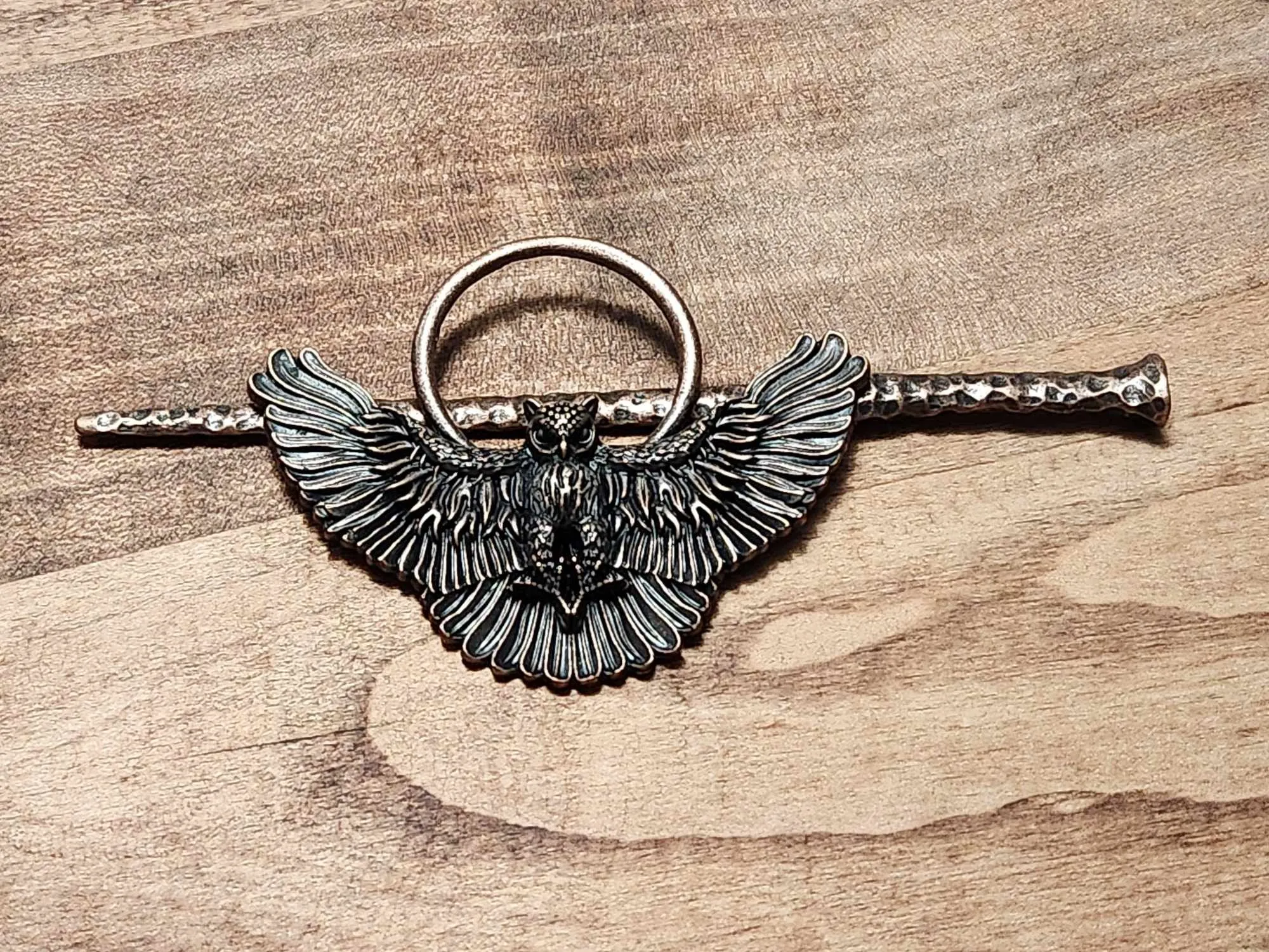 Product image for Copper Owl Viking Hair Pin   