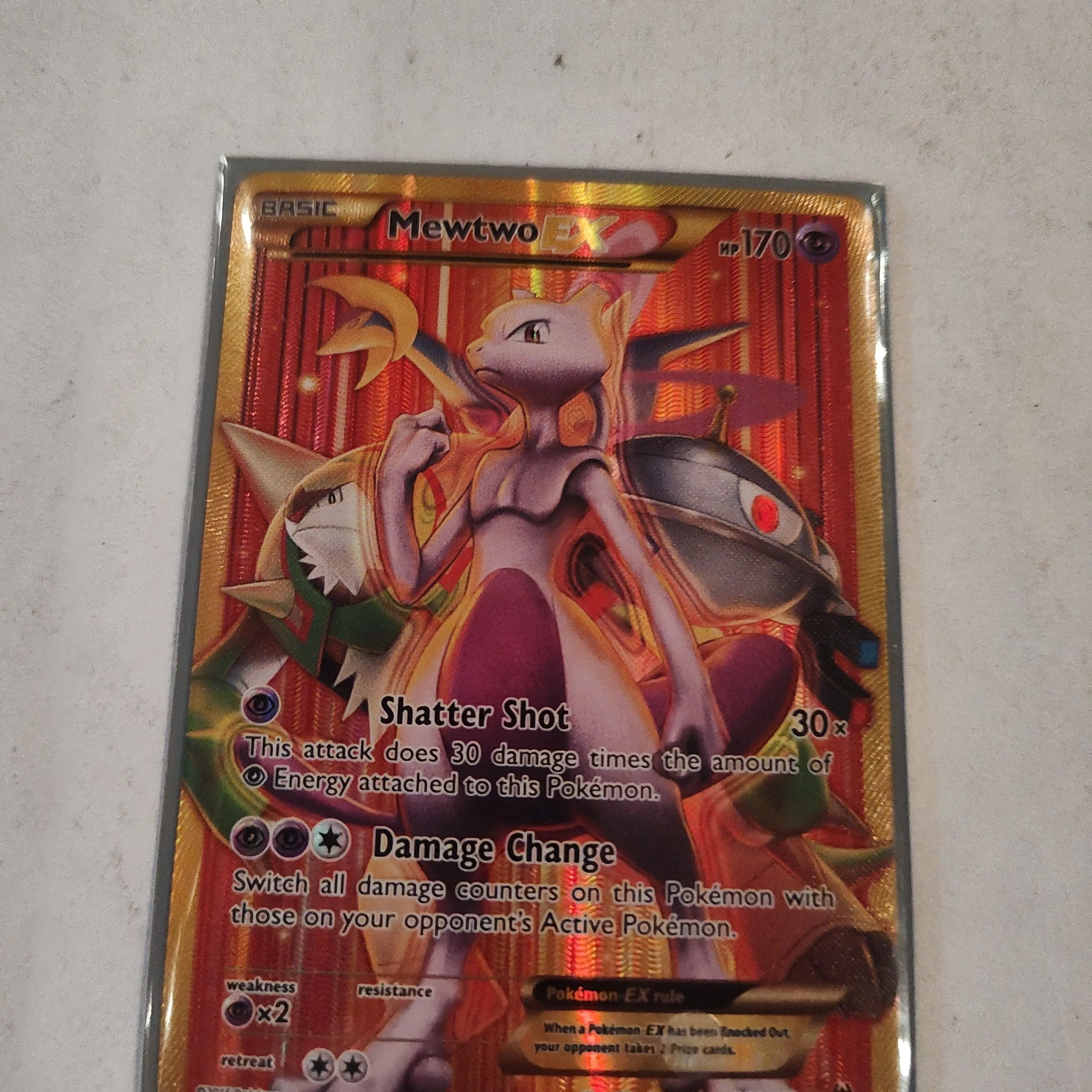 Product image for Pokemon full art foil Mewtwo EX 164/162