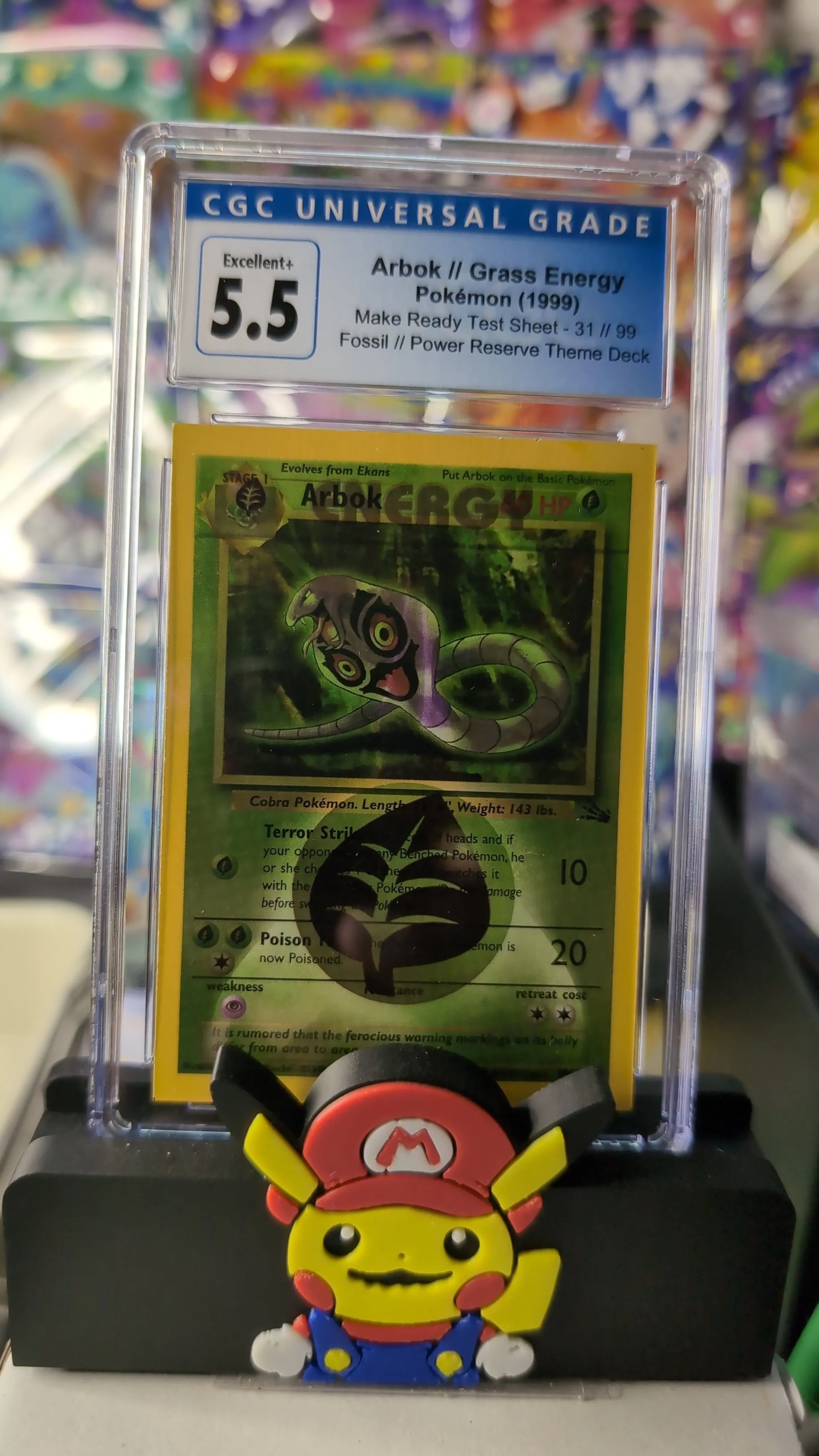 Make Ready Test Sheet (31//99) Square Cut Energy Stamped Arbok  Whatnot:  Shop, Sell, Connect