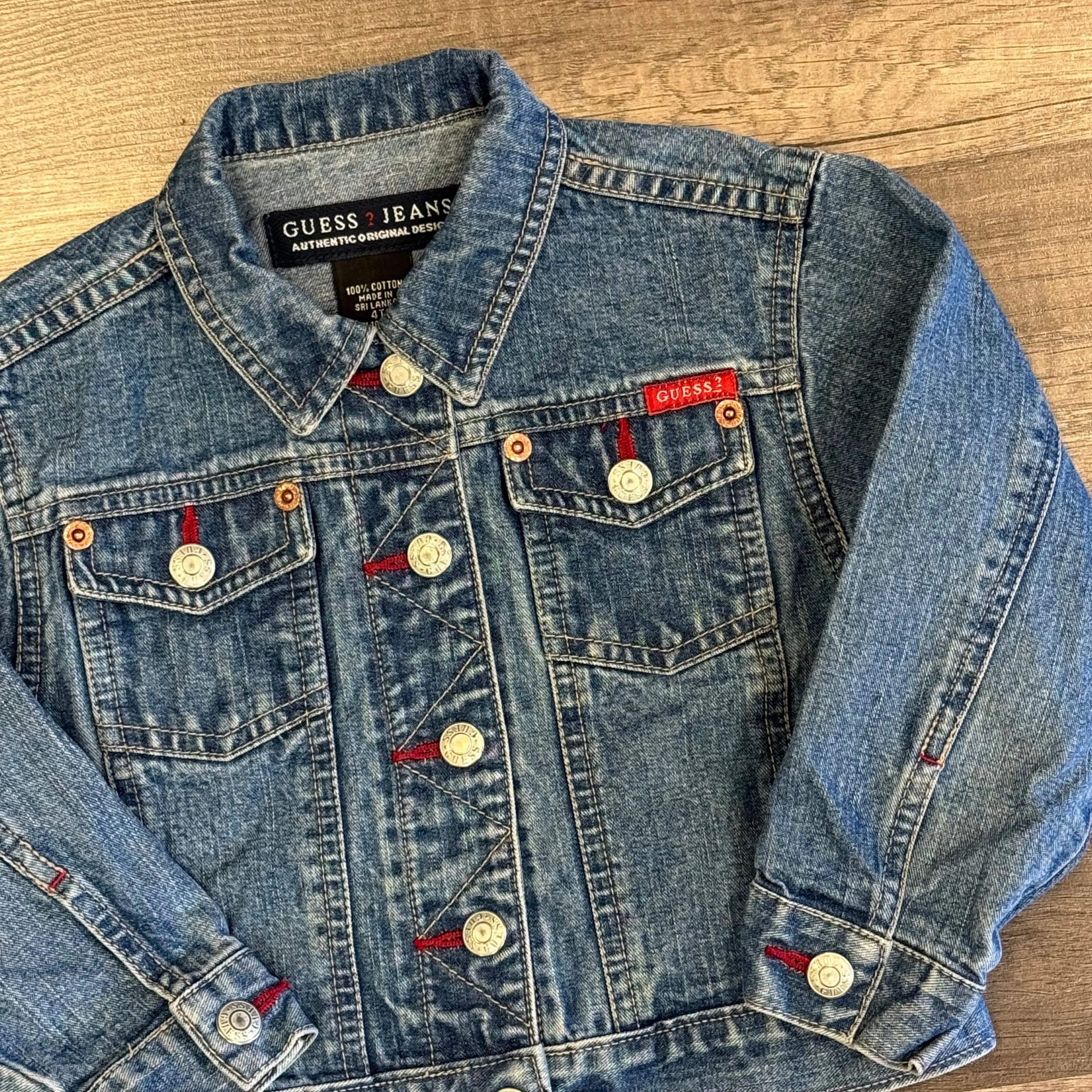 Product image for Y2K Guess Jeans Denim Jacket SZ 4T