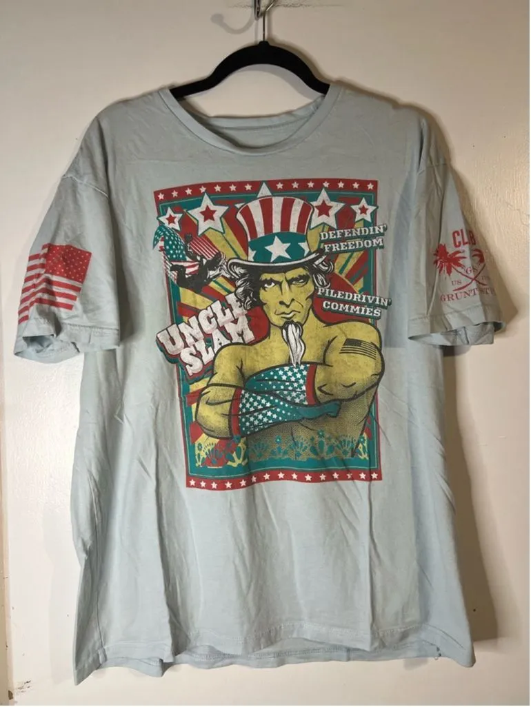 Product image for Men's Grunt Style Graphic T-Shirt Size GS Blue