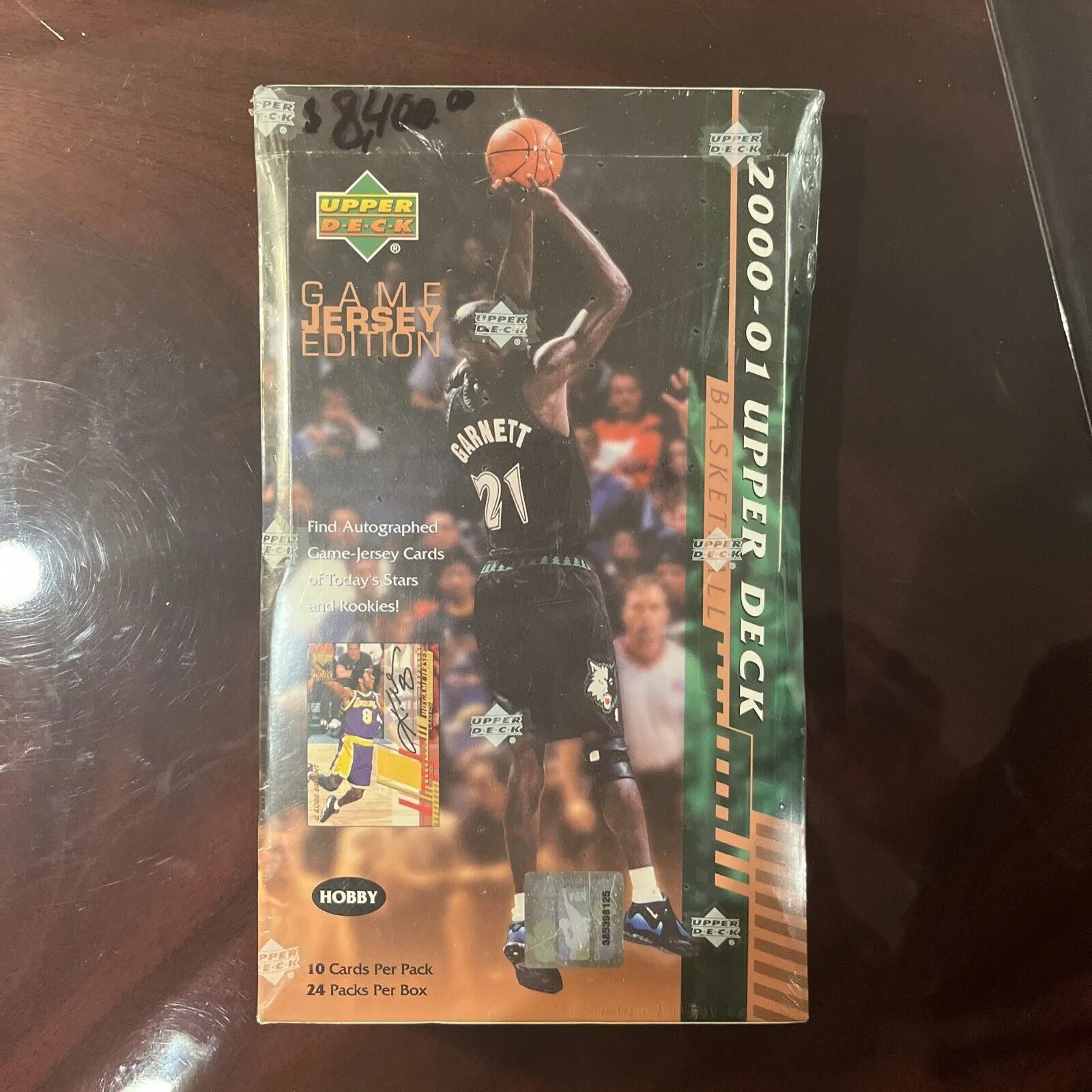 Product image for 2000-01 Upper Deck game Jersey Edition Basketball Hobby Box Factory Sealed