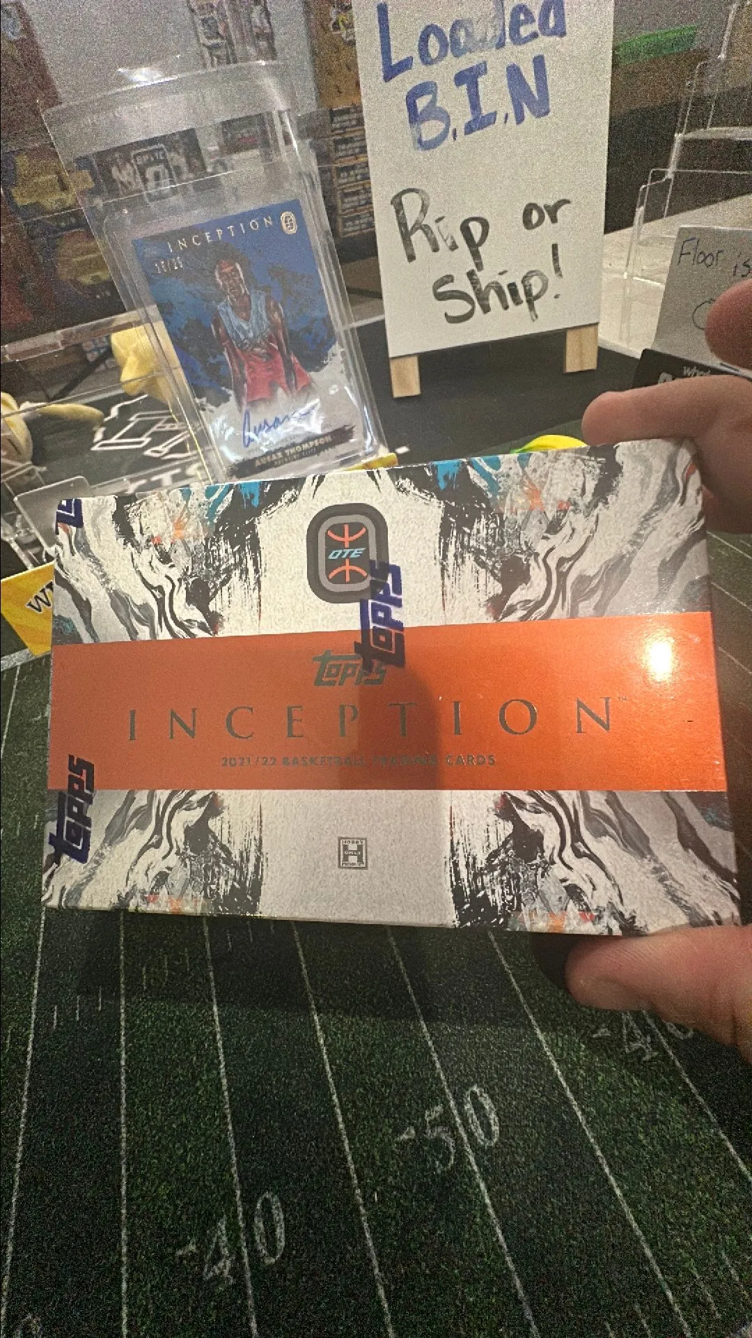Product image for ( 1 ) 2022 Topps OTE Overtime Inception Basketball Hobby Box 4 Hits Per Box