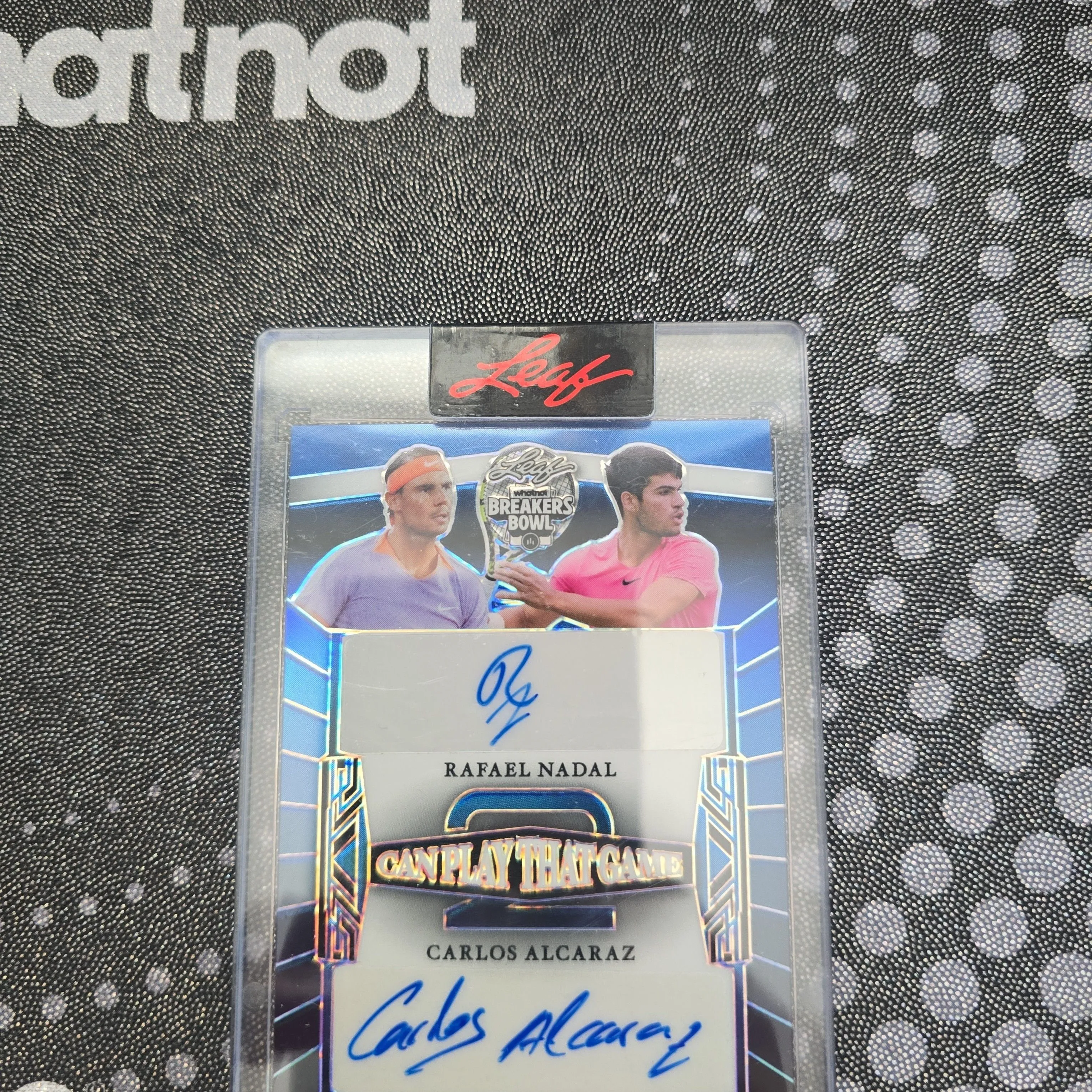 Product image for Rafael Nadal and Carlos Alcaraz dual auto