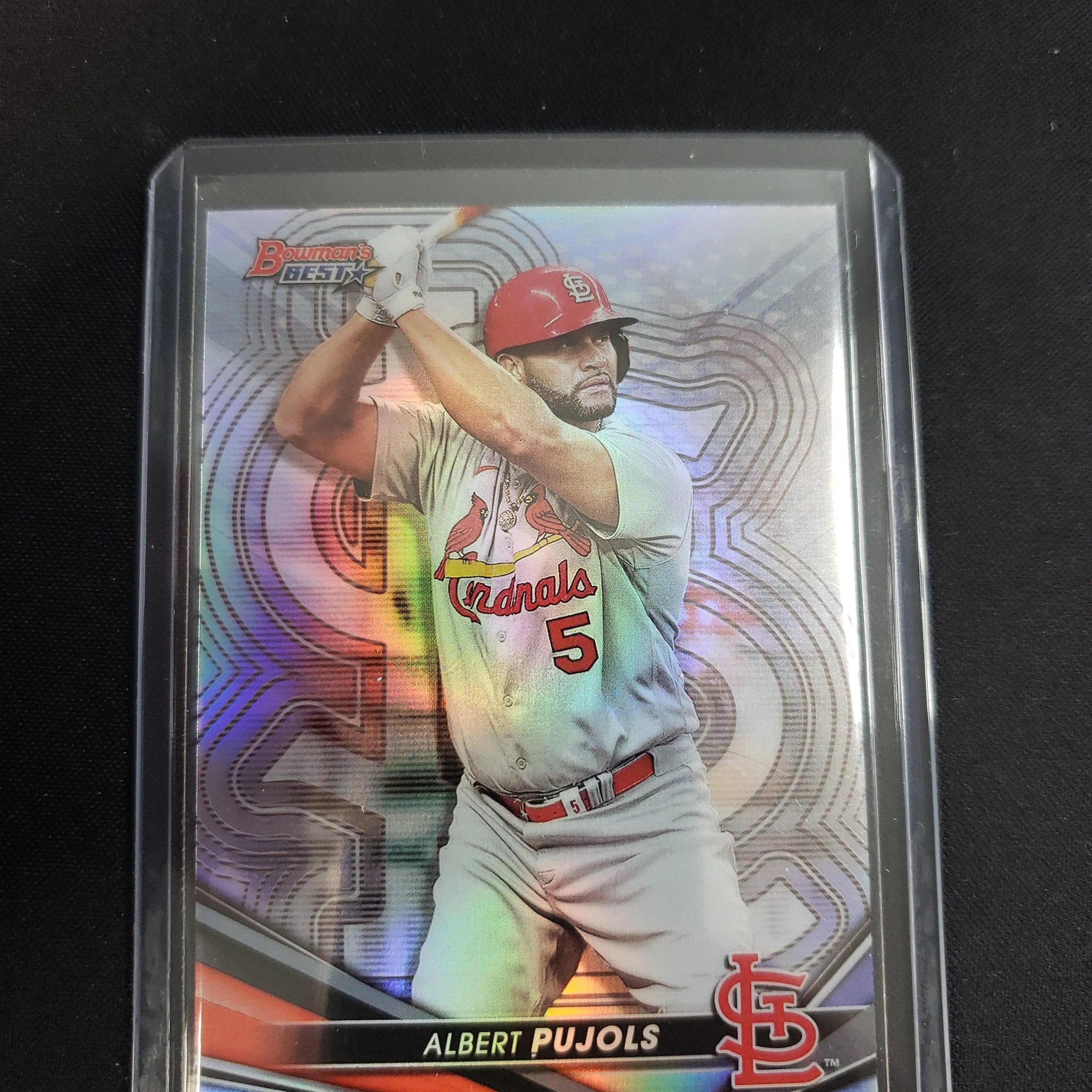 Product image for 2022 bowmans best Albert Pujols Refractor STL