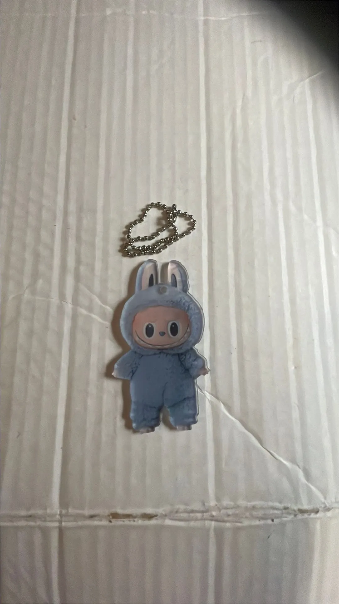 Product image for Light blue Labubu Keychain