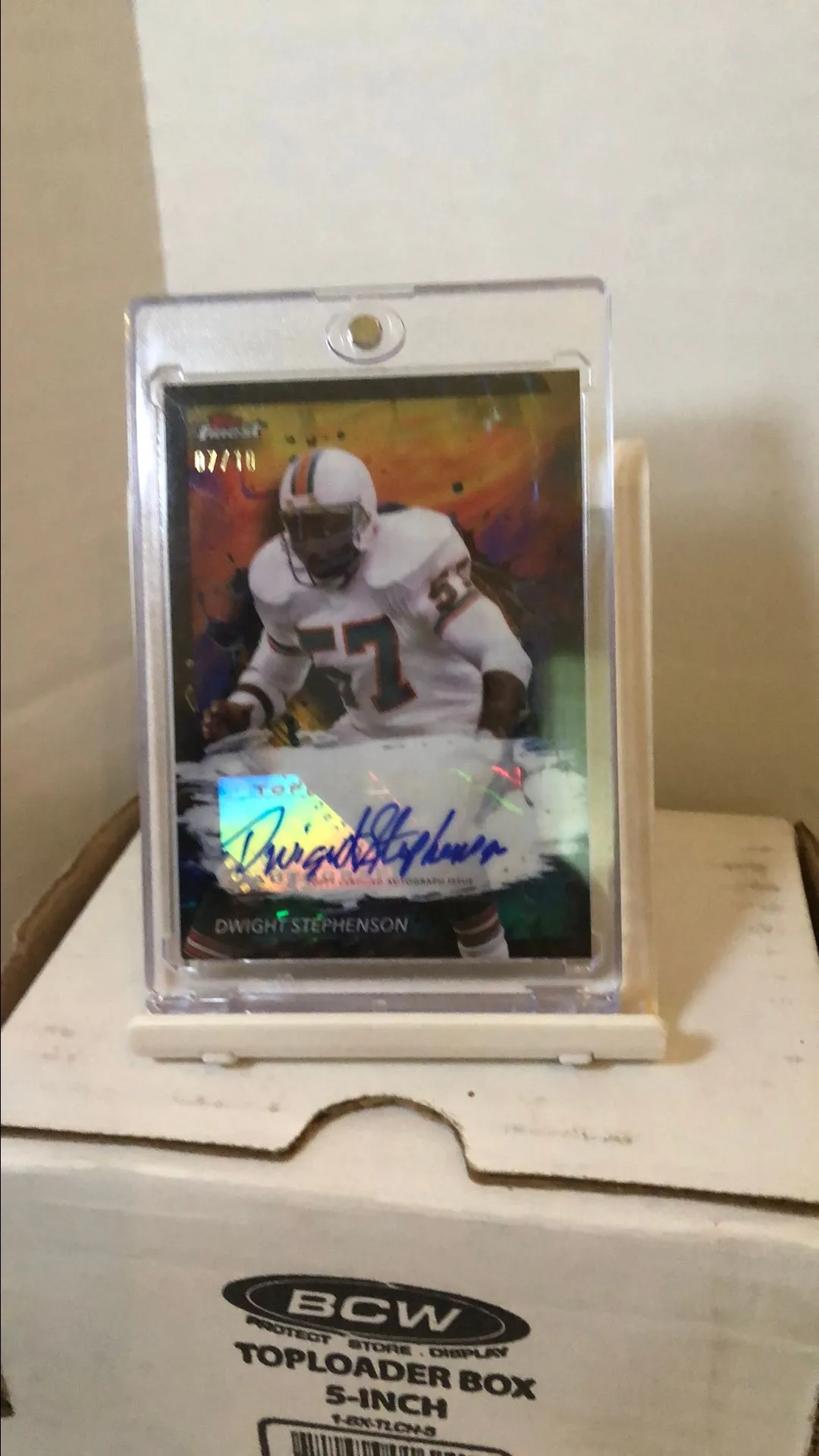Product image for Dwight Stephenson 2024 Topps Finest Oil Spill Refractor Auto /10