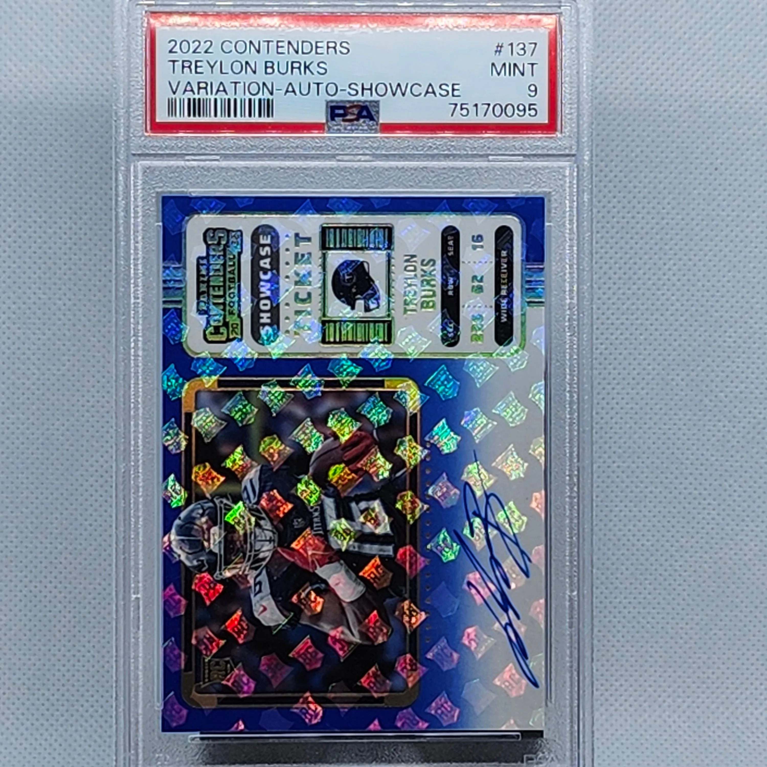 Product image for 2022 CONTENDERS TREYLON BURKS VARIATION-AUTO-SHOWCASE  RC LOGO HOLO
