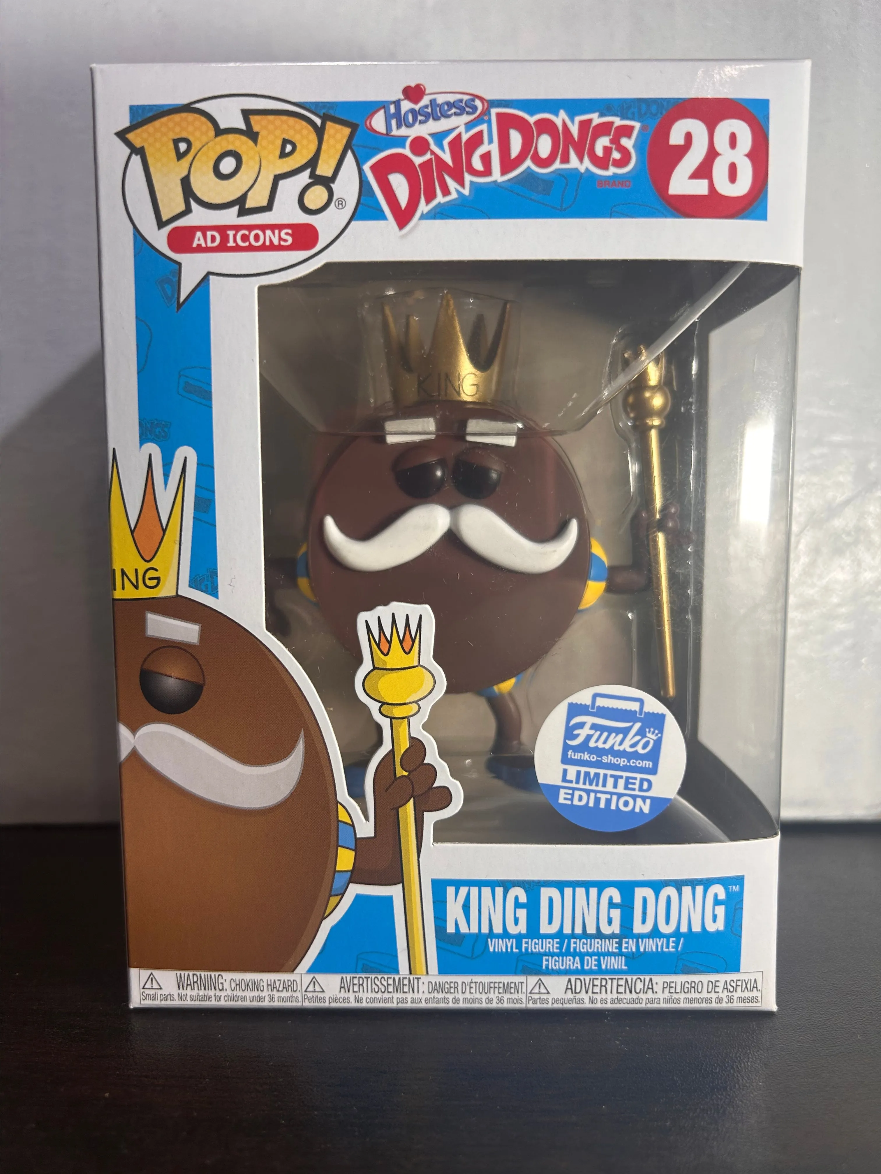 Product image for King Ding Dong Funko Shop LE Excl Ad Icons Vaulted Funko Pop 28 With Protector