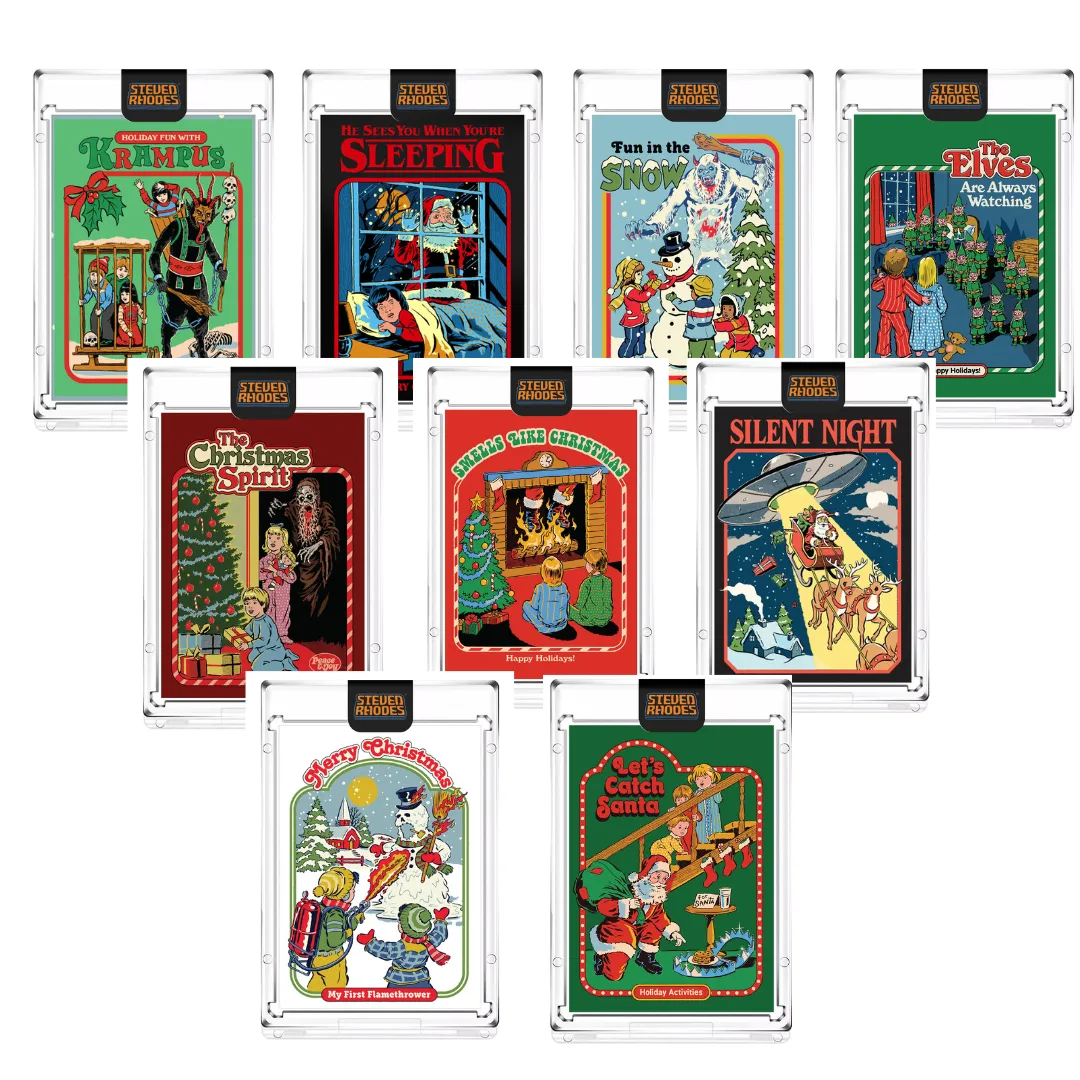 Product image for Steven Rhodes “Happy Holidaze Collection” Collectible Art Cards (Atomic Foil Variant) Limited Edition (ONLY 199 MADE!)