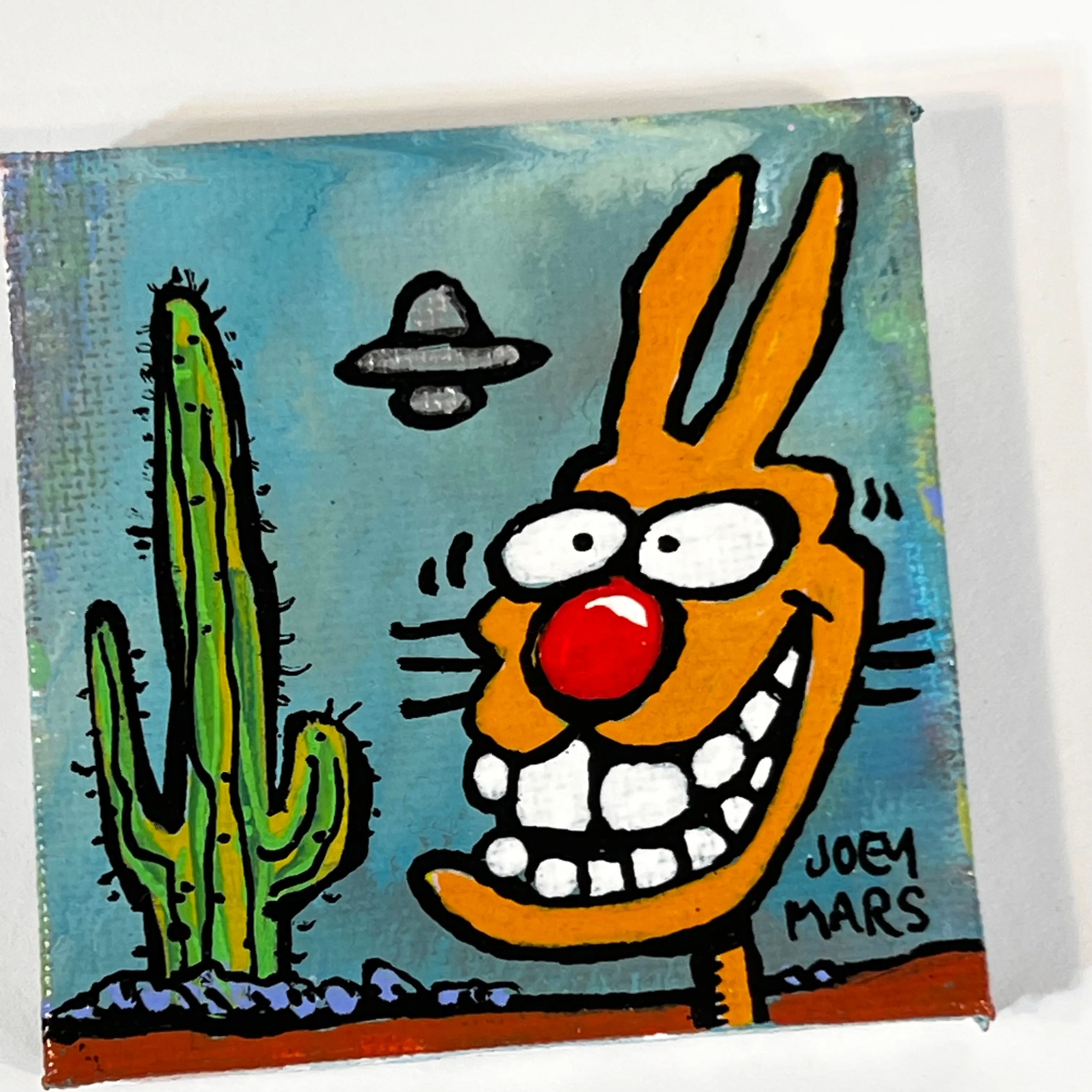 Product image for 22spe 2x2" original painting by Joey Mars