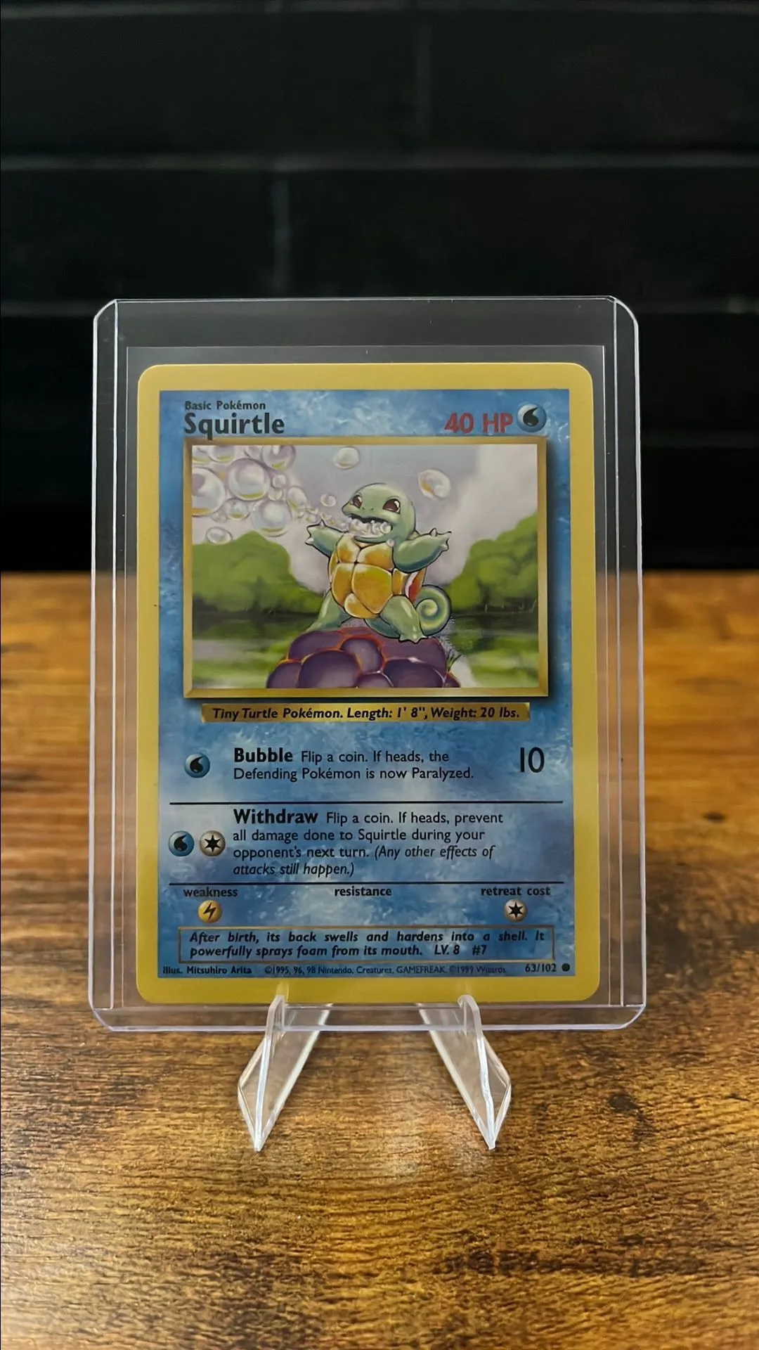 squirtle pokemon card base set Squirtle · Base Set First Edition #63(Shadowless) main image 0