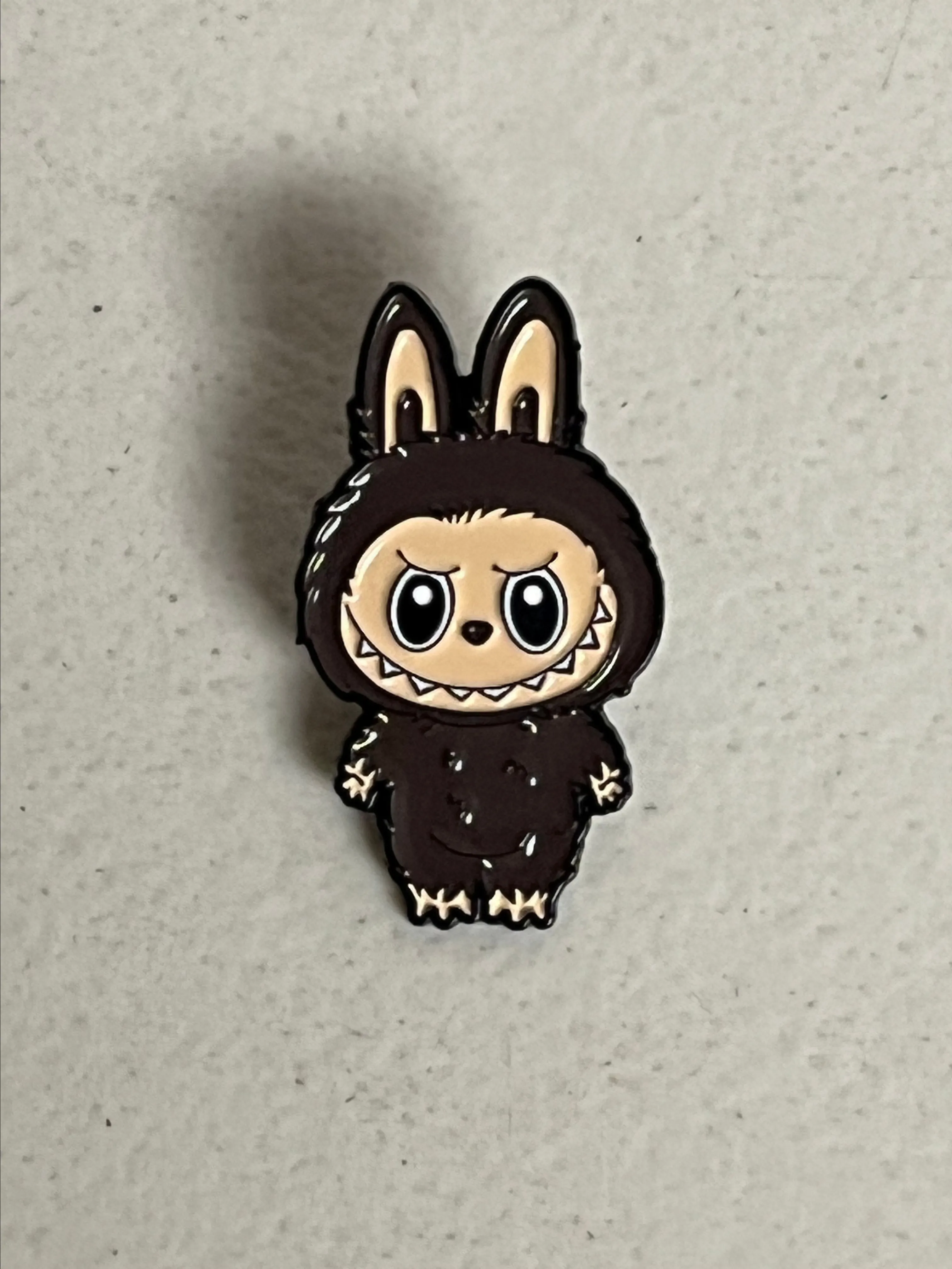 Product image for 15. Chesnut Cocoa The Monsters Labubu Enamel Pin Hat Hats Pins Brooch Labubus 