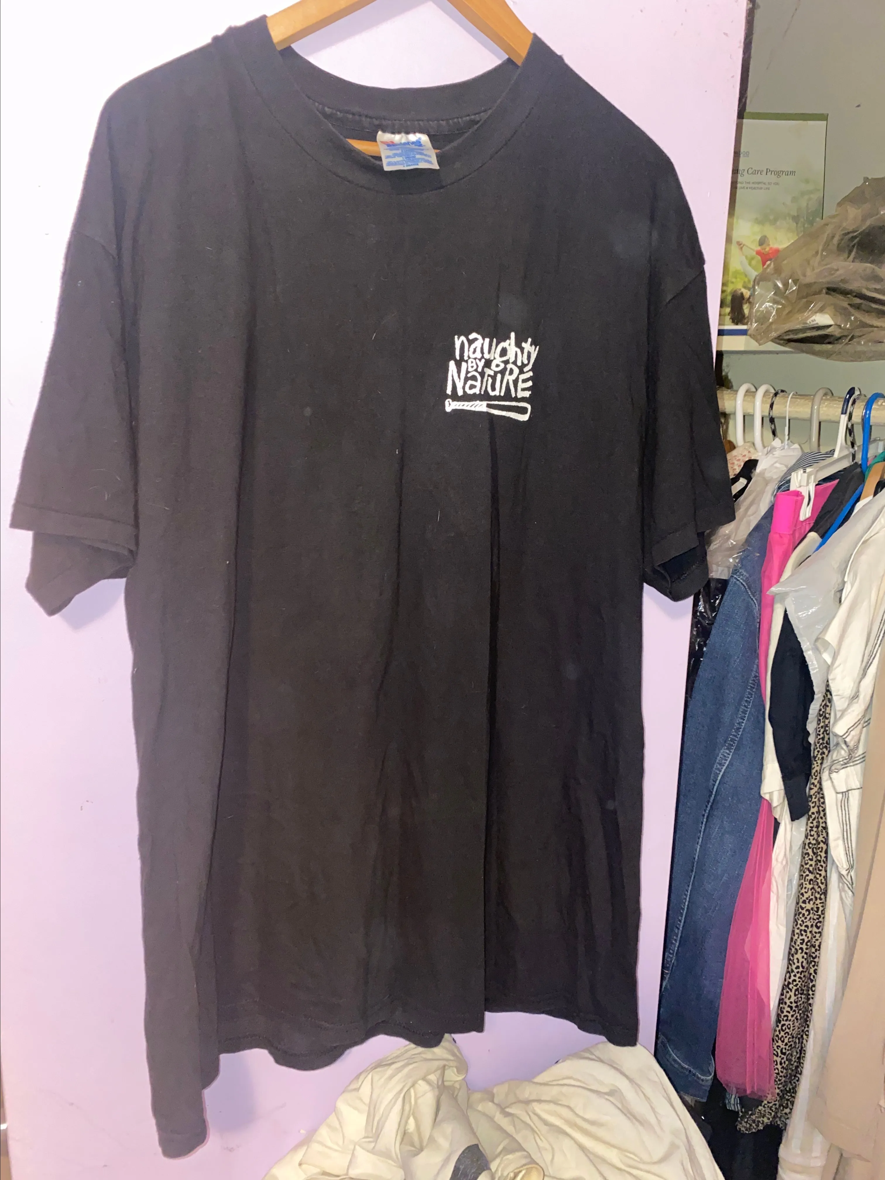 Product image for a vintage Naughty by Nature "Naughty nias are the craziest  "T-shirt  size xL  used