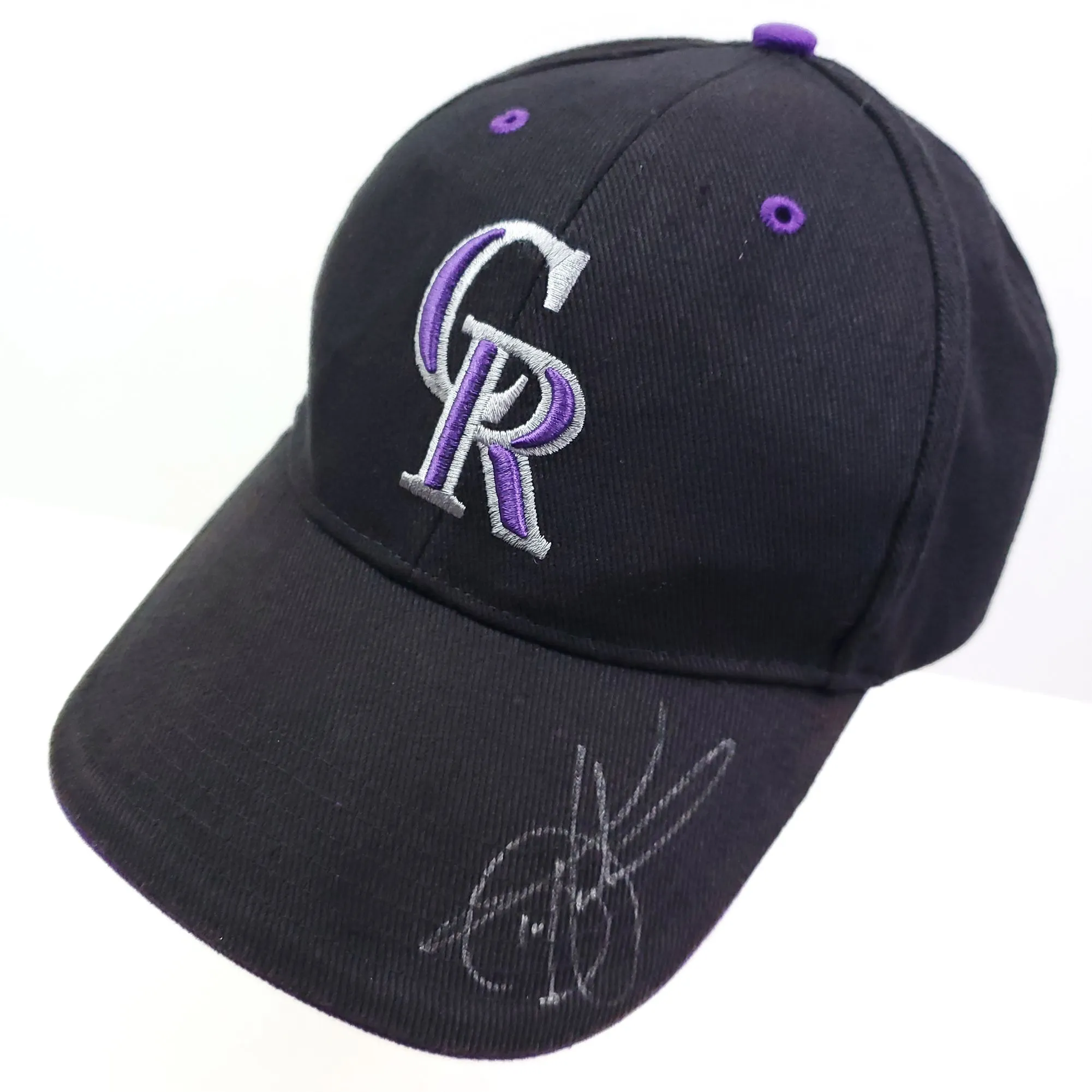 Product image for Colorado Rockies Todd Helton Signed Hat MLB Baseball Cap Embroidered OSFA