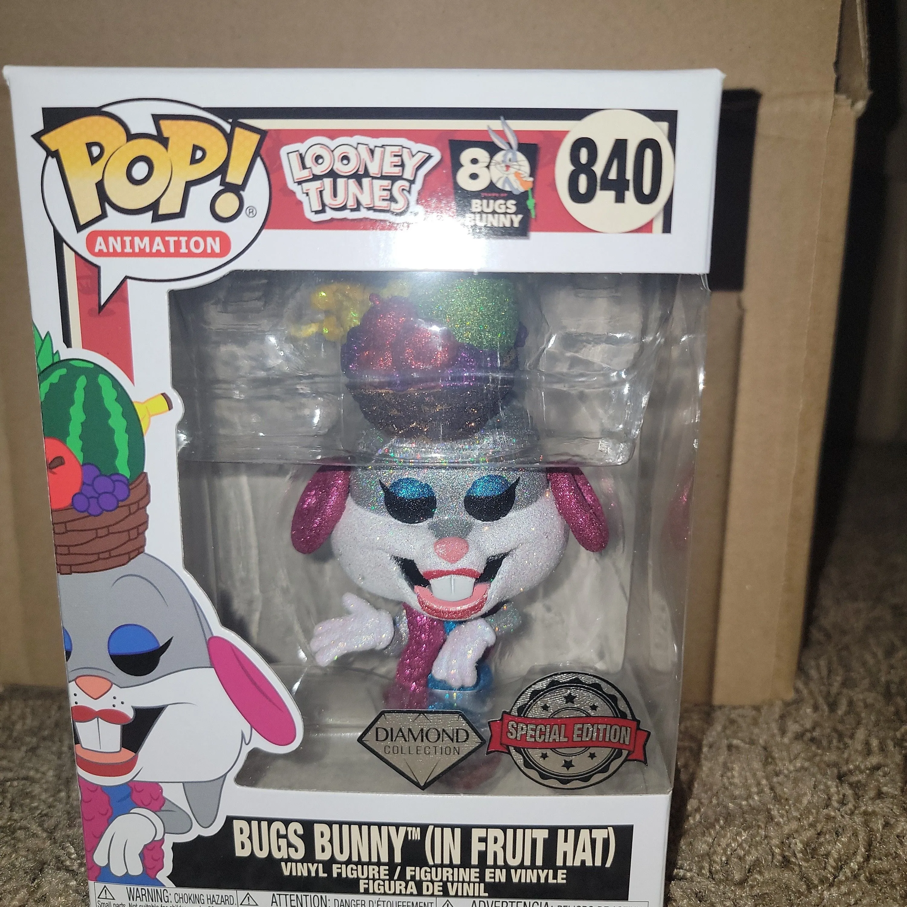 Product image for Bugs Bunny (In Fruit Hat) (Diamond Glitter)