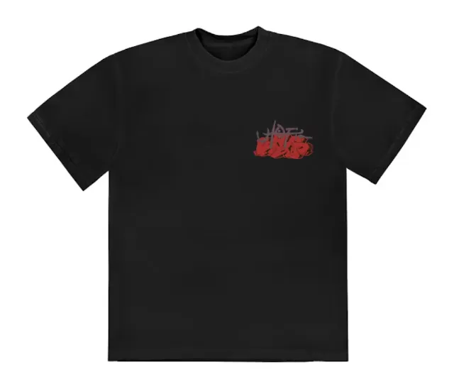 Product image for Kaws x Travis Scott Utopia Tee Black size S M L XL XXL