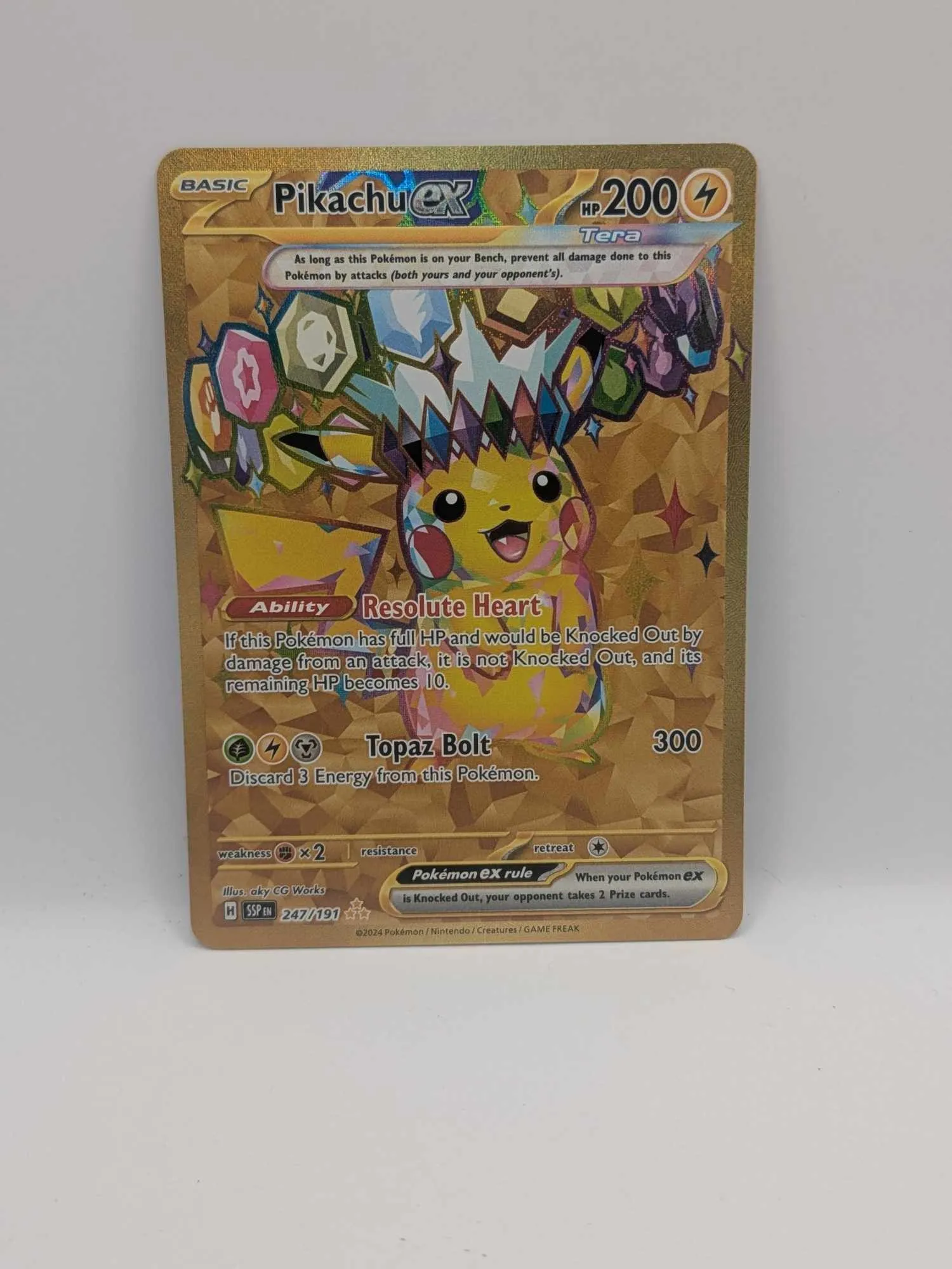 Product image for Pikachu EX 247 Illustration Rare Surging Sparks 