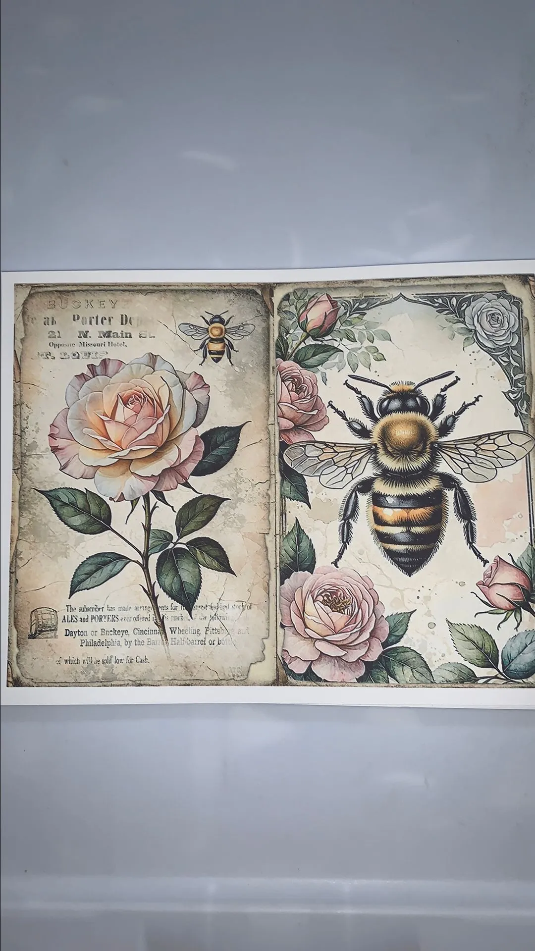 Product image for 00. Bee & Flower Printable #1