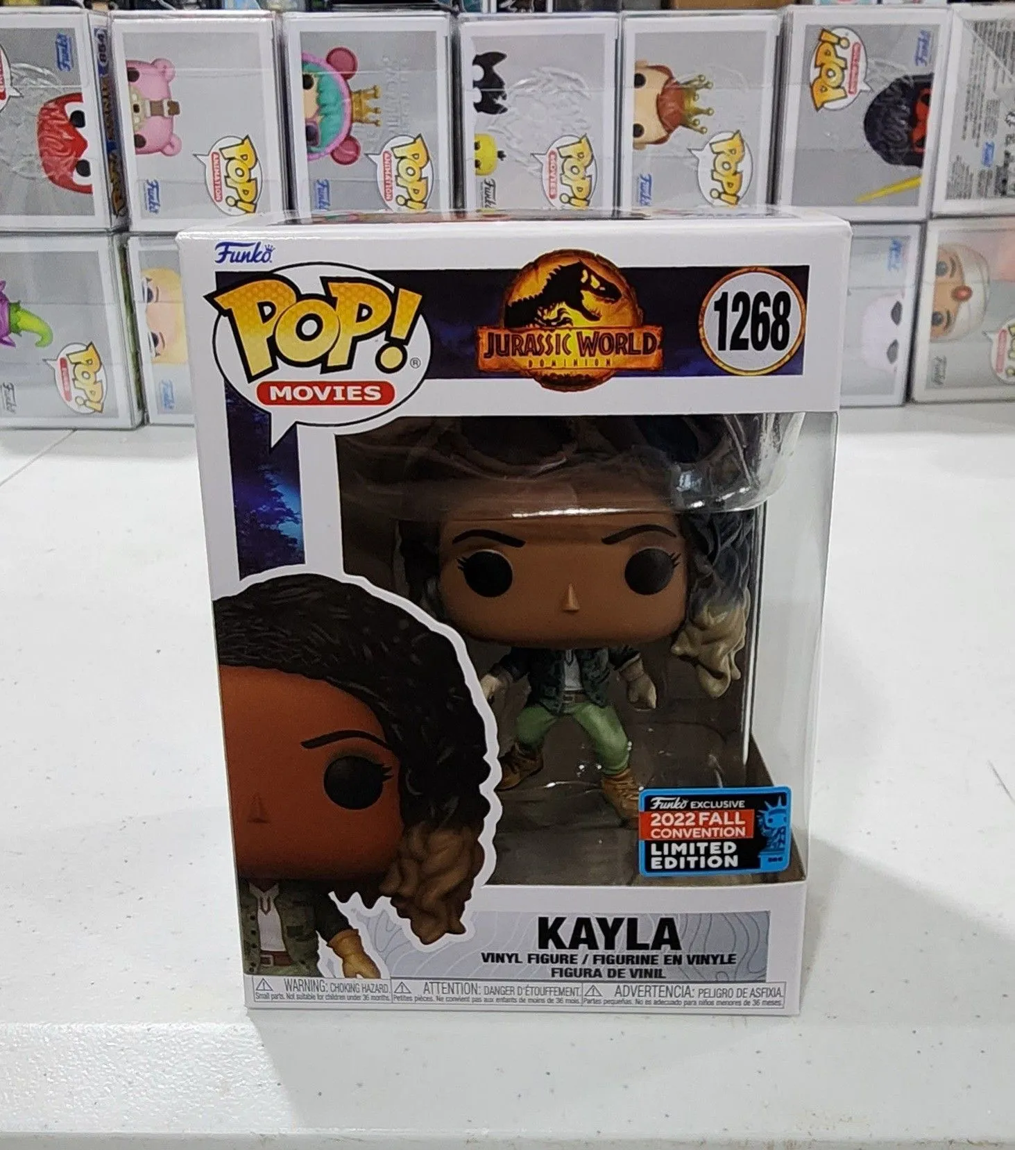 Product image for Funko POP Jurassic World Dominion Kayla NYCC 2022 Fall Convention Exclusive 1268